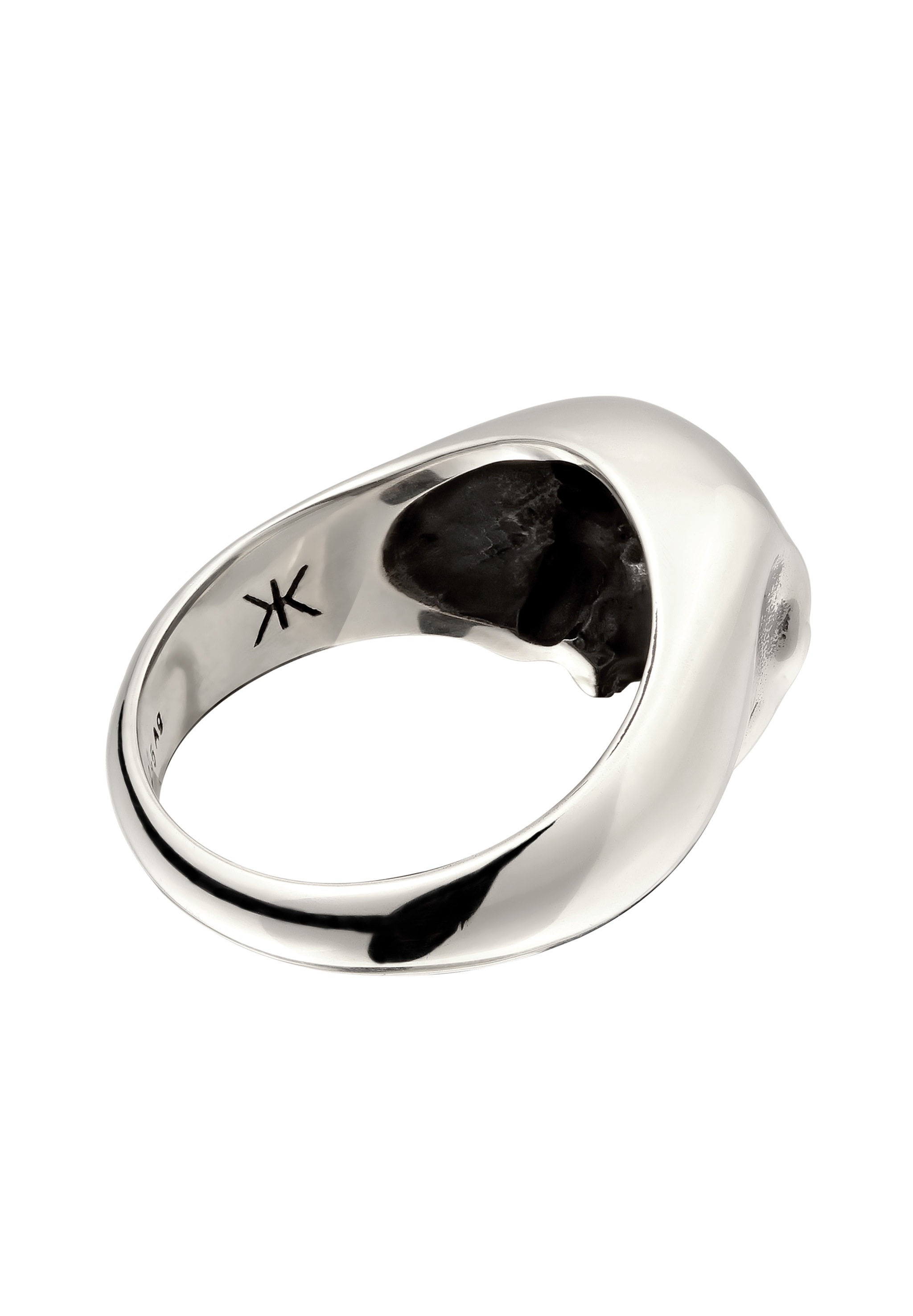 Kuzzoi Siegelring »Ring Siegelring Totenkopf 925 Sterling Silber«