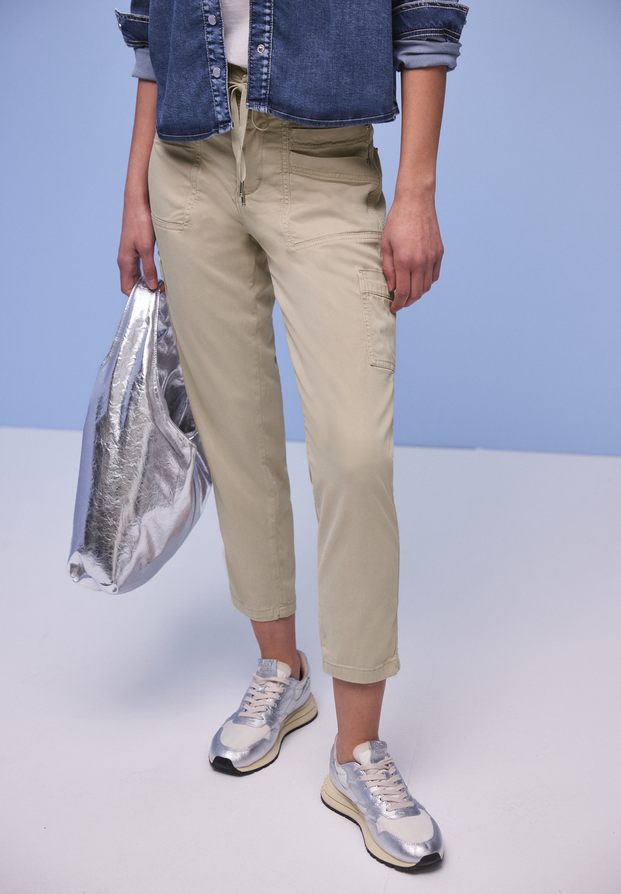 STREET ONE Jogger Pants »Style Bonny«  mit Cargo-Taschen und Kordelzug