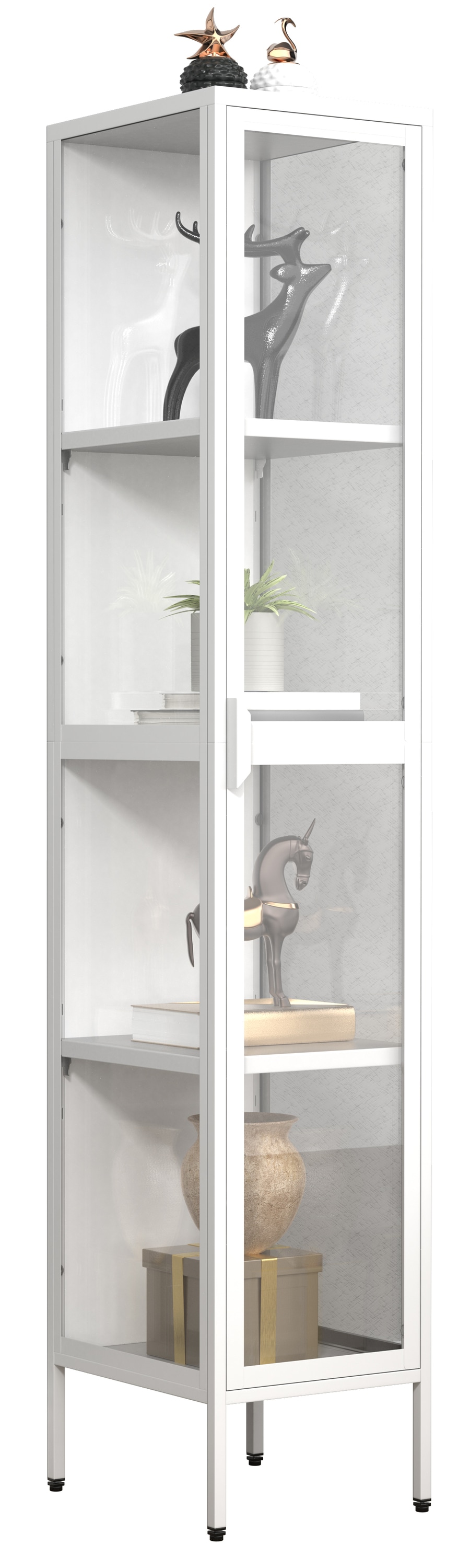 VCM Vitrine »VCM Glasvitrine stehend | Vitrine Glas mit ESG-Sicherheitsglas | Maße ca. H....