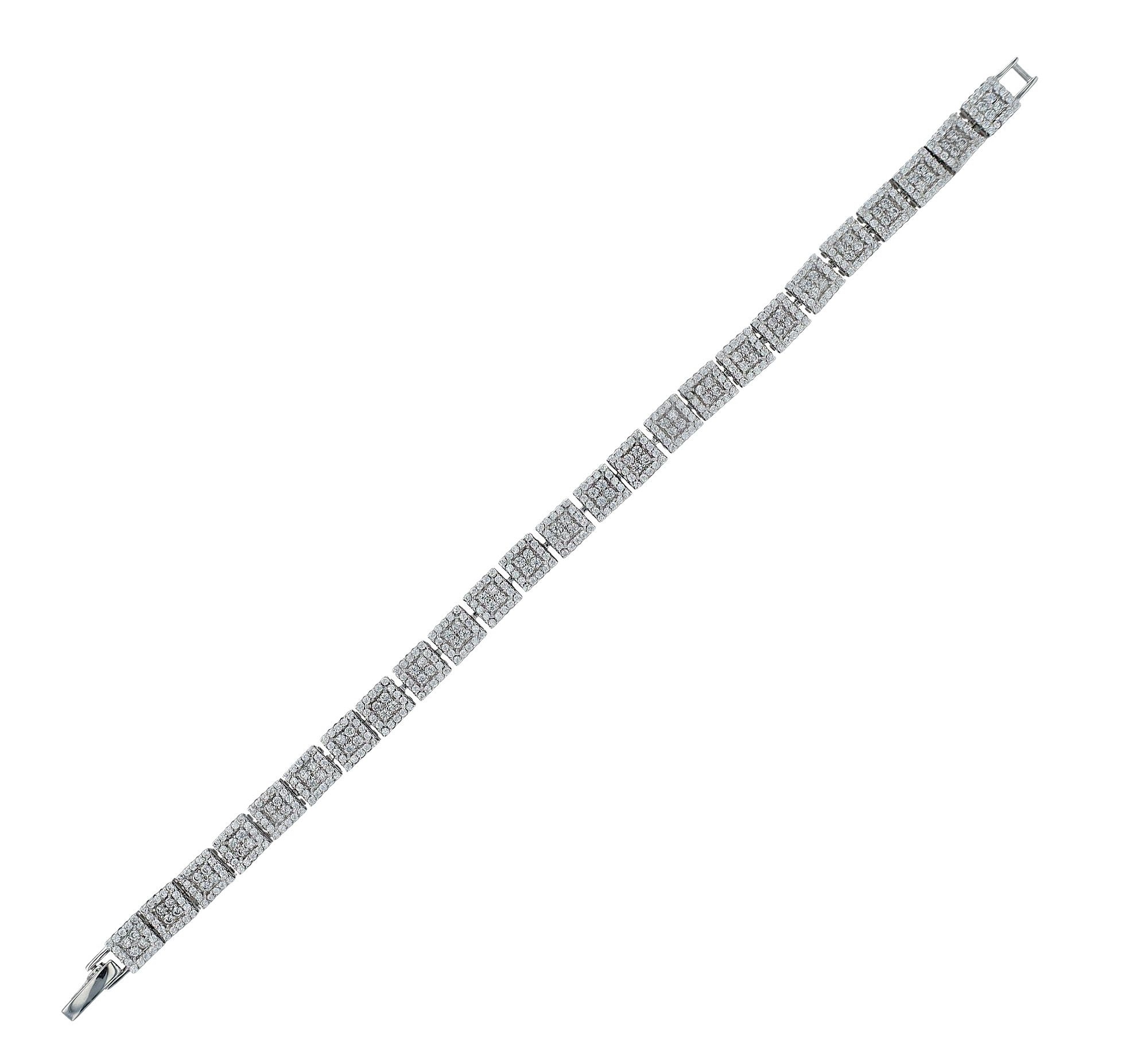 Adelia´s Armband »Damen Armband aus 925 Silber mit Zirkonia 18 cm«