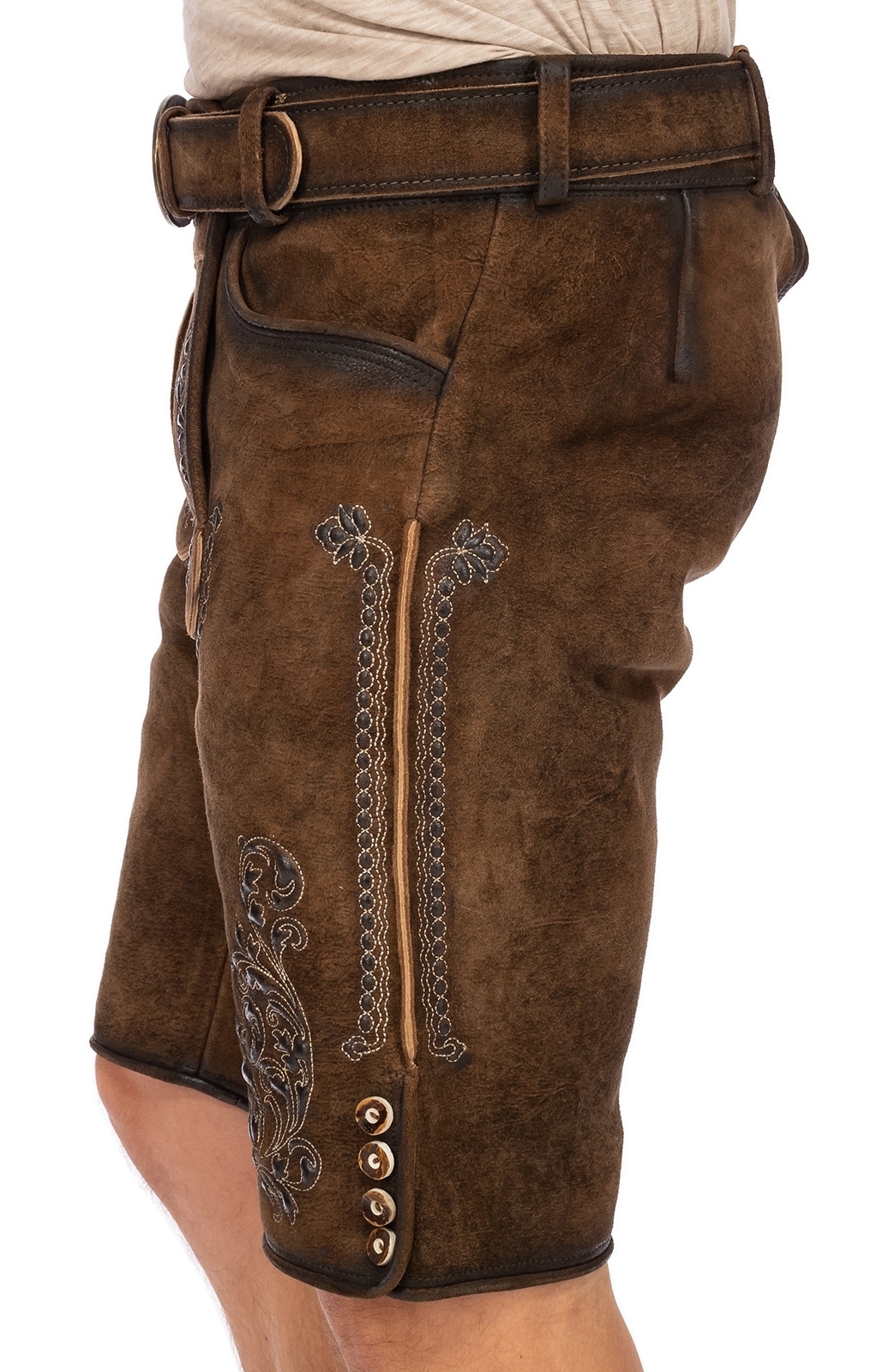 Gwandler Lederhose »Lederhose FERDI havanna«