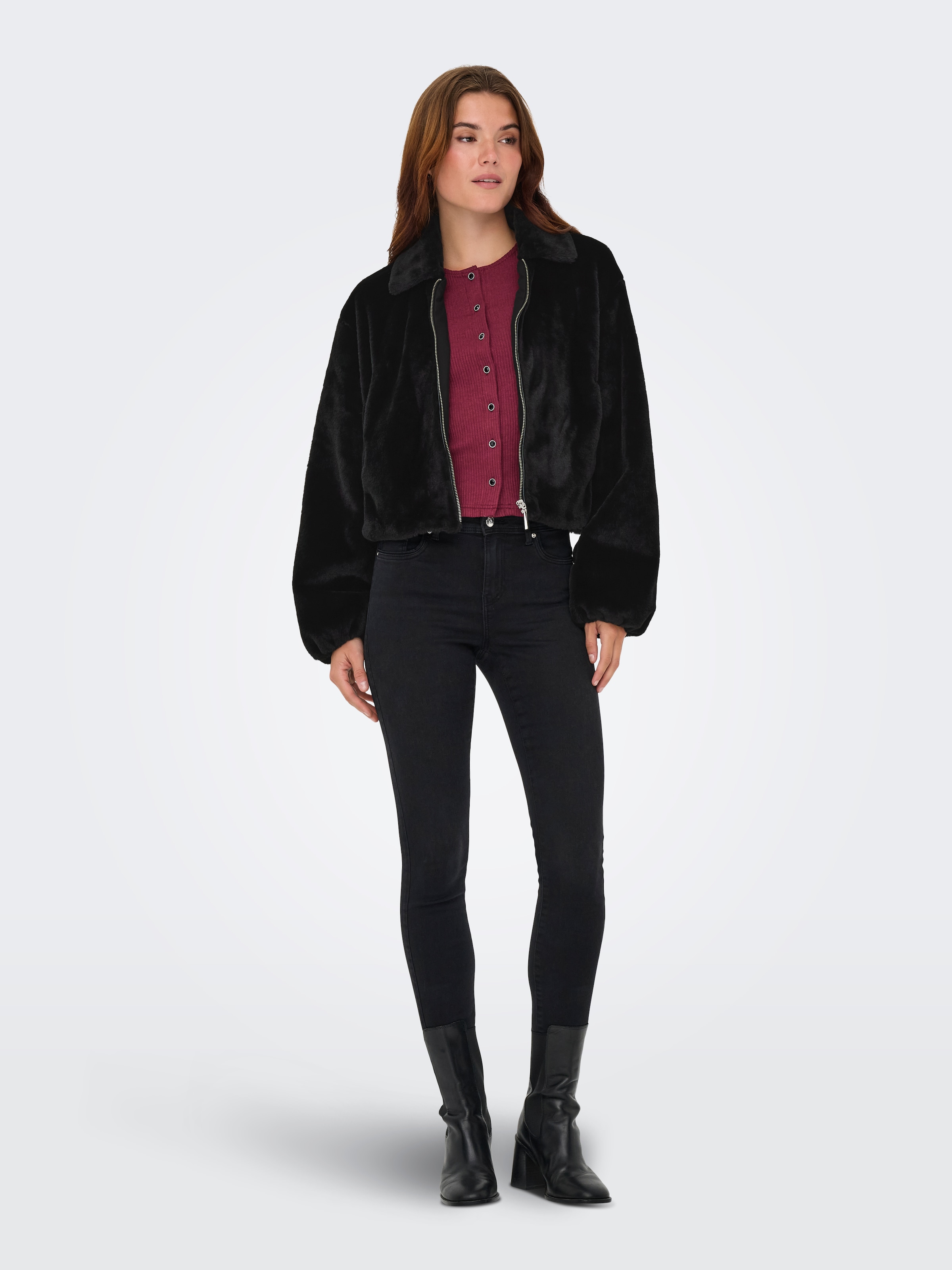 ONLY Plüschjacke »ONLDANA LIFE FAUX FUR JACKET CC OTW« ohne Kapuze