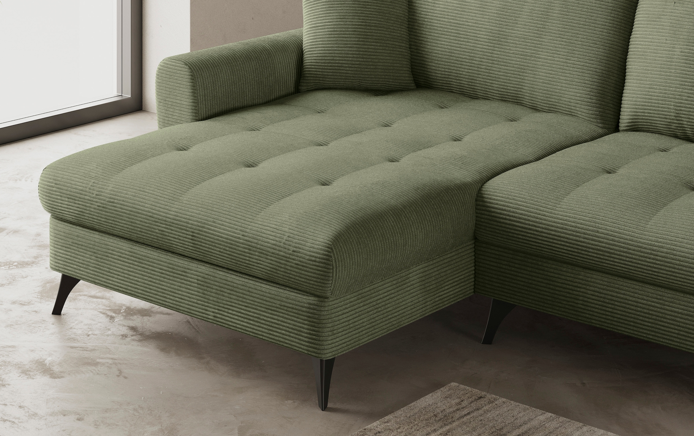 Mr. Couch Ecksofa »Blackburn II, L-Form«, Mit Kaltschaumpolsterung bis 140 kg belastbar