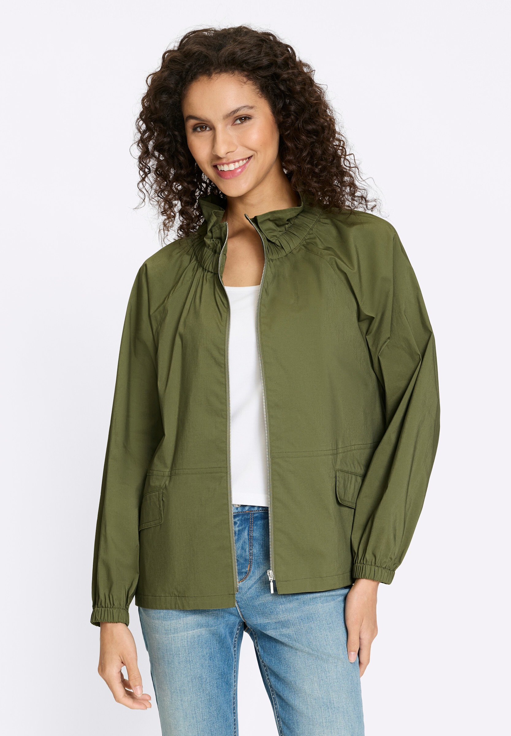 heine Blusenblazer »Blouson Blusenjacke mit Stehkragen«