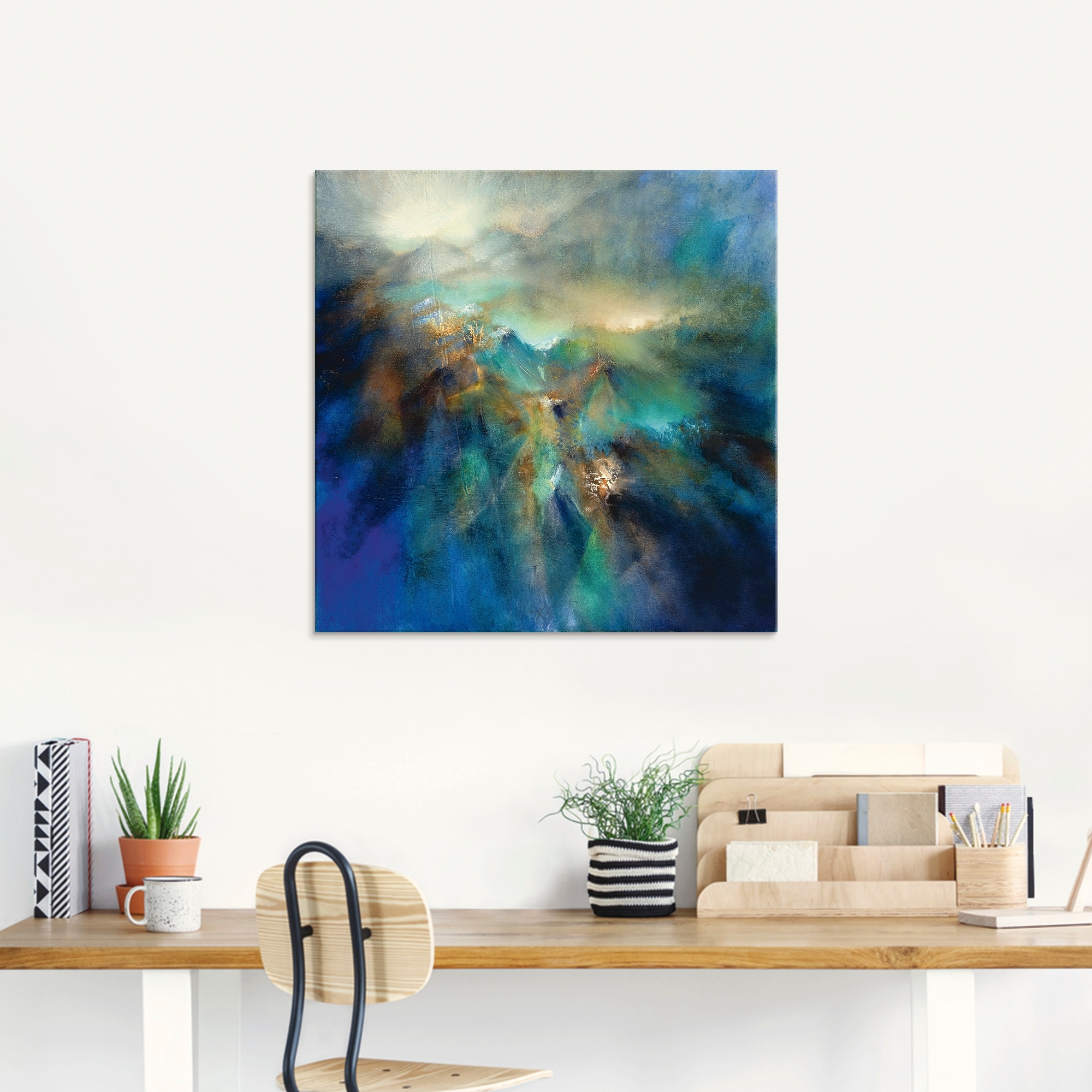 Artland Glasbild »Über allen Gipfeln« Landschaften 1 Stk. tlg. in verschiedenen Größen