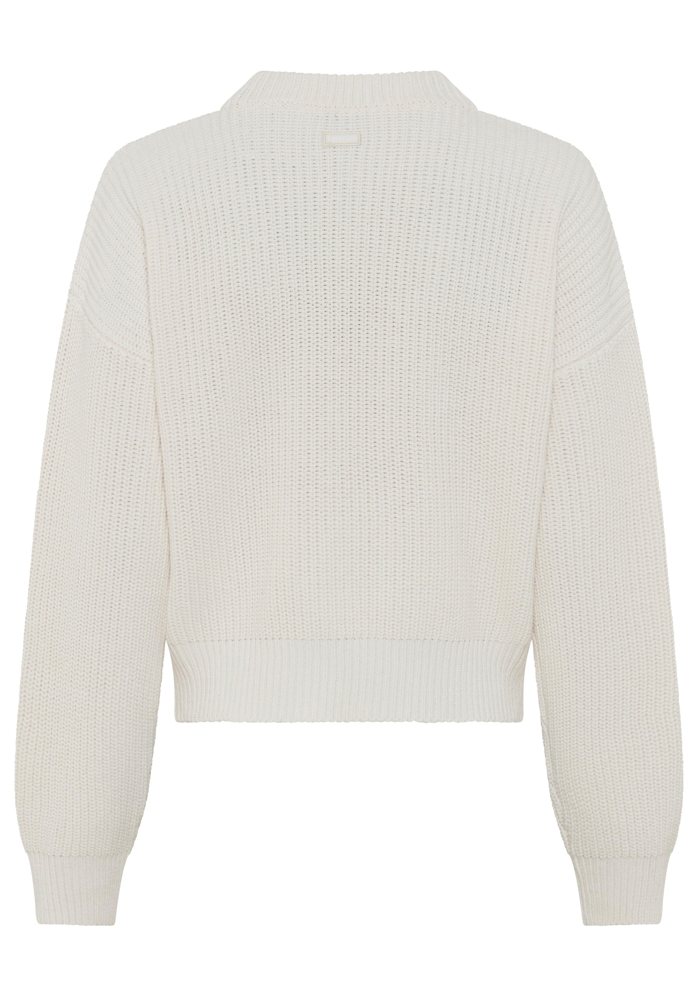 HUGO Strickpullover »Slogerya« mit Stehkragen, Relaxed Fit