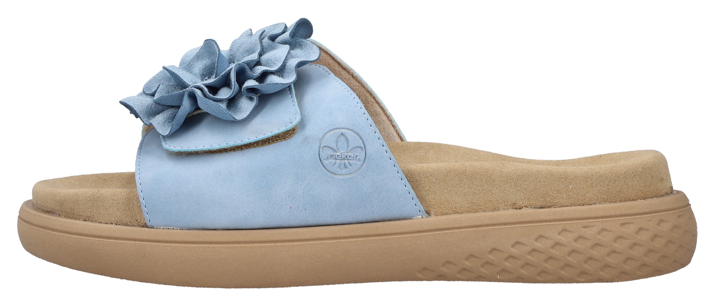 Rieker Pantolette  Sommerschuh, Hausschuh, Strandschuh mit bequemem Fußbett