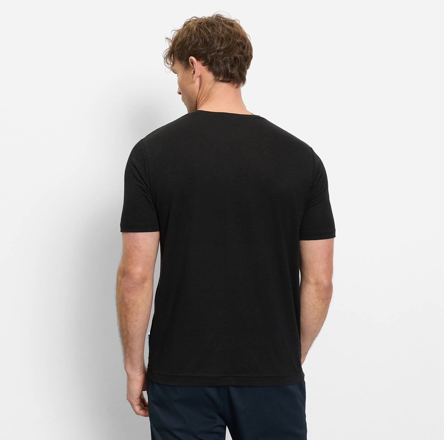 OLYMP Rundhalsshirt aus Leinen