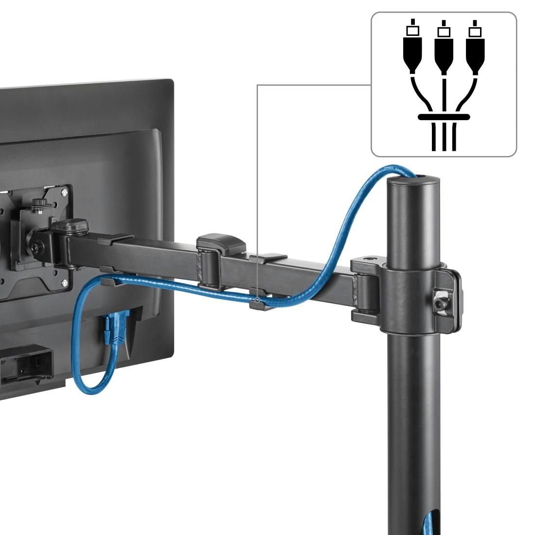Hama Monitor-Halterung »Bildschirm Halterung, 33-89 cm(13"-35") ausziehbar«, bis 89 cm Zoll