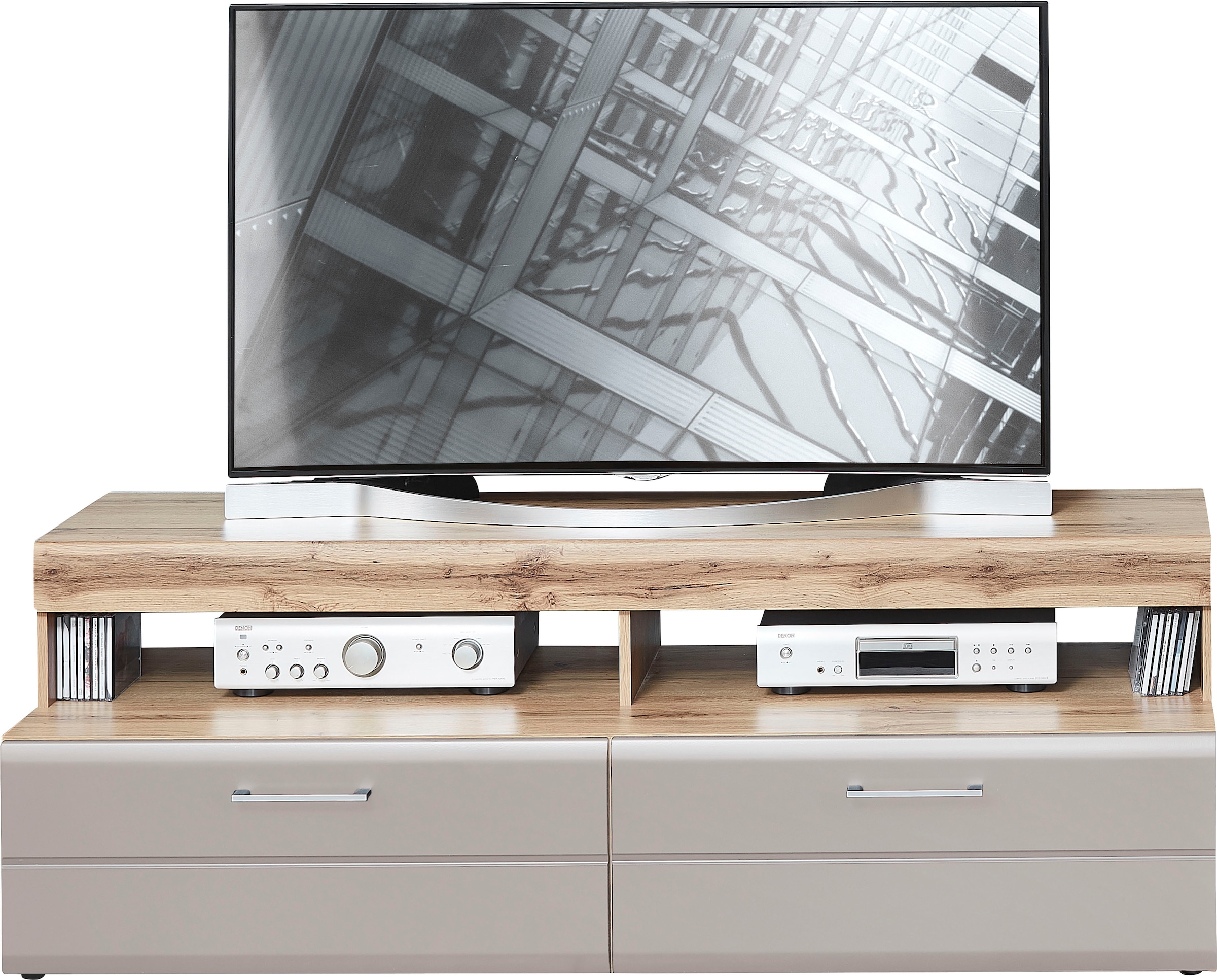Innostyle Wohnwand »Wohnwand SINFONIE, 340/209/52 cm BxHxT« 4 Stk. tlg.