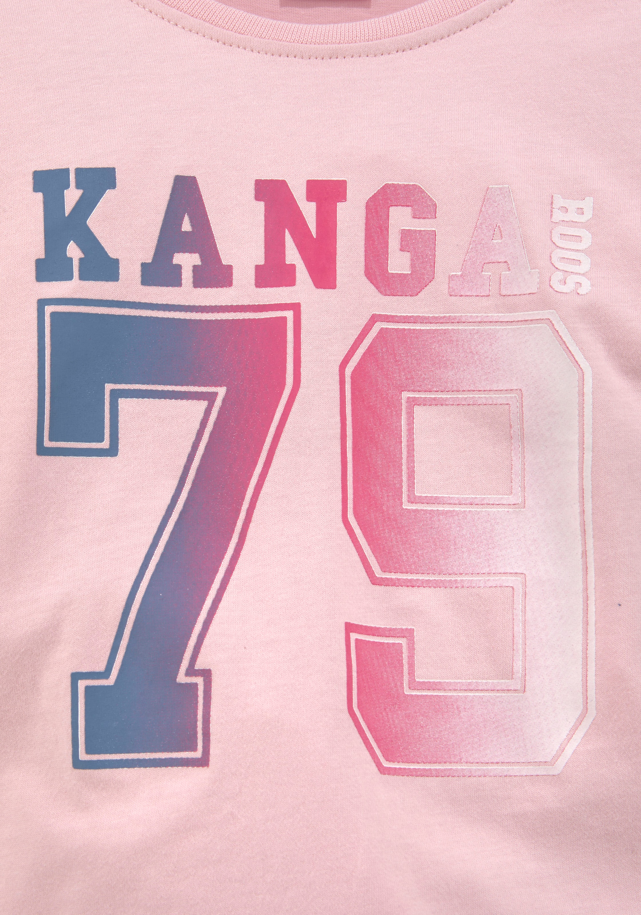 KangaROOS Langarmshirt, mit gedruckten Ärmelstreifen bei OTTO