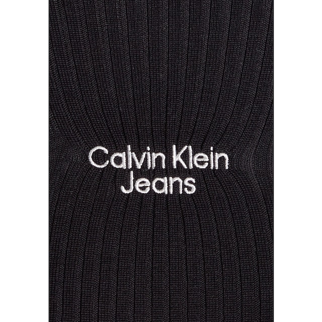 Calvin Klein Jeans Bodykleid »STACKED LOGO TIGHT SWEATER DRESS«, mit Calvin  Klein Markenlogo auf der Brust kaufen im OTTO Online Shop
