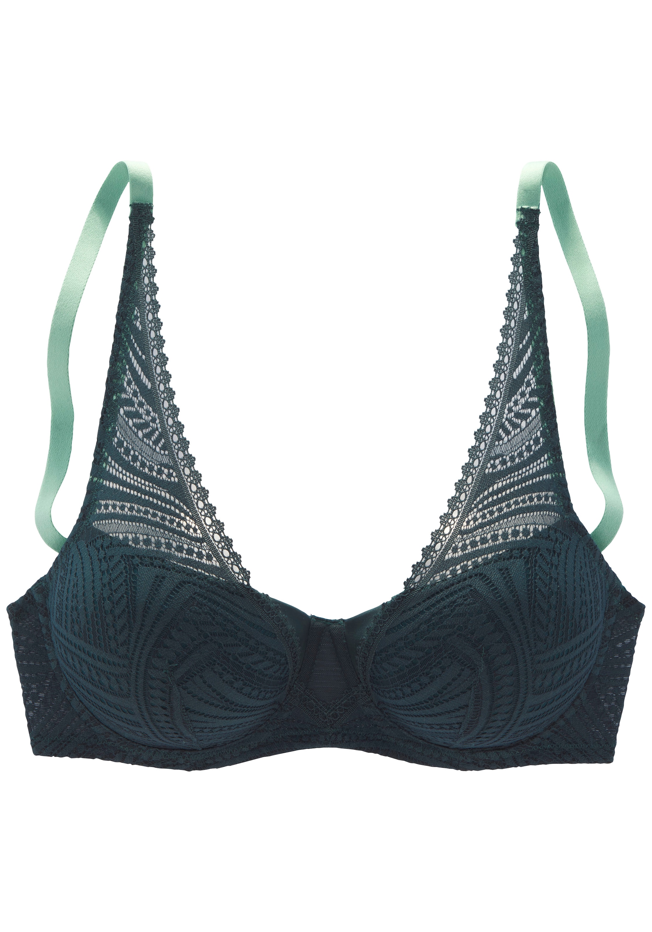 s.Oliver Schalen-BH »Clemence« mit modischer Spitze in High-Apex Schnittform, Dessous