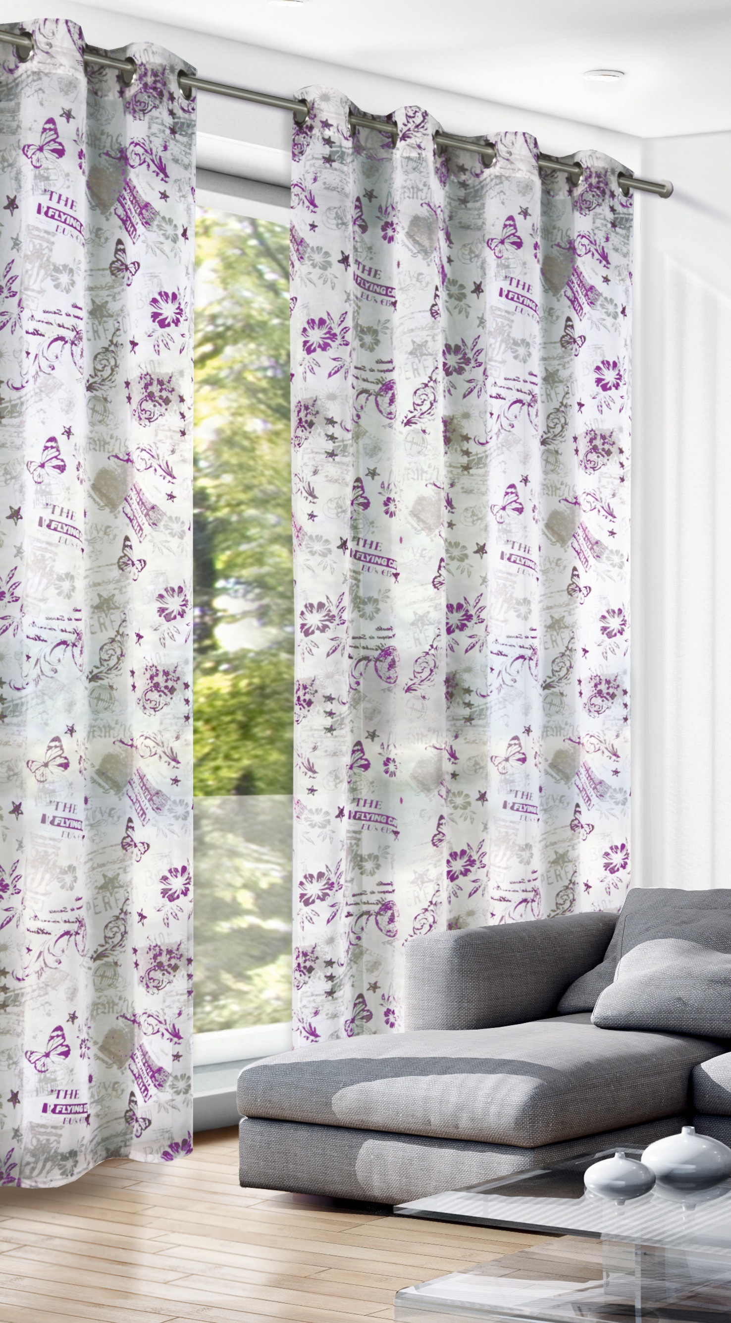 WILLKOMMEN ZUHAUSE by ALBANI GROUP Vorhang »Floral«, Ösenschal