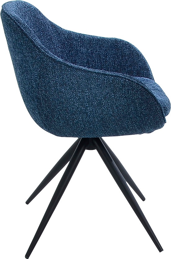 K+W Komfort & Wohnen Drehstuhl »ZOOM« () 4-Fuß Drehstuhl mit Gestell aus Metall schwarz Struktur