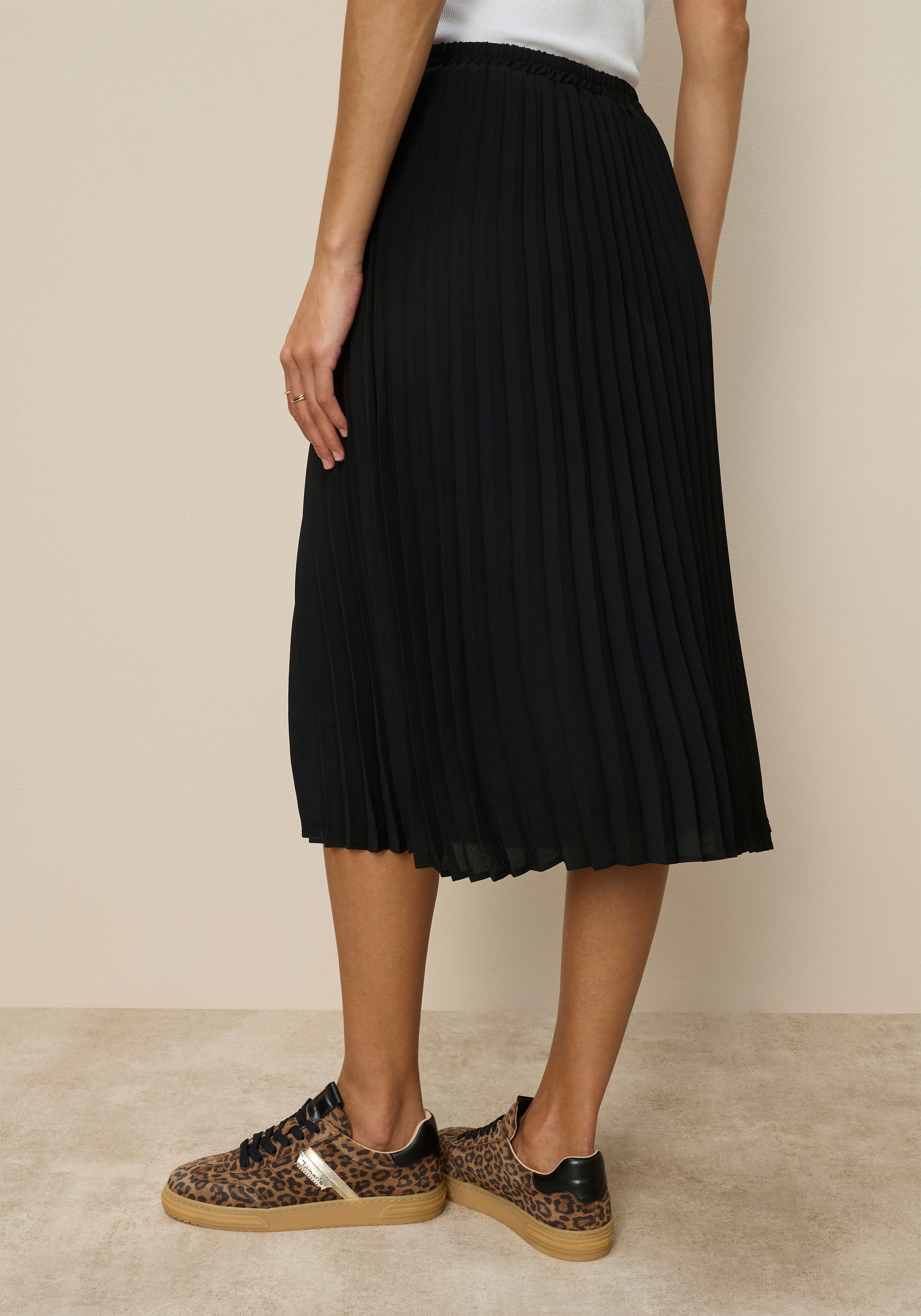 Tamaris Plisseerock mit elastischem Bund