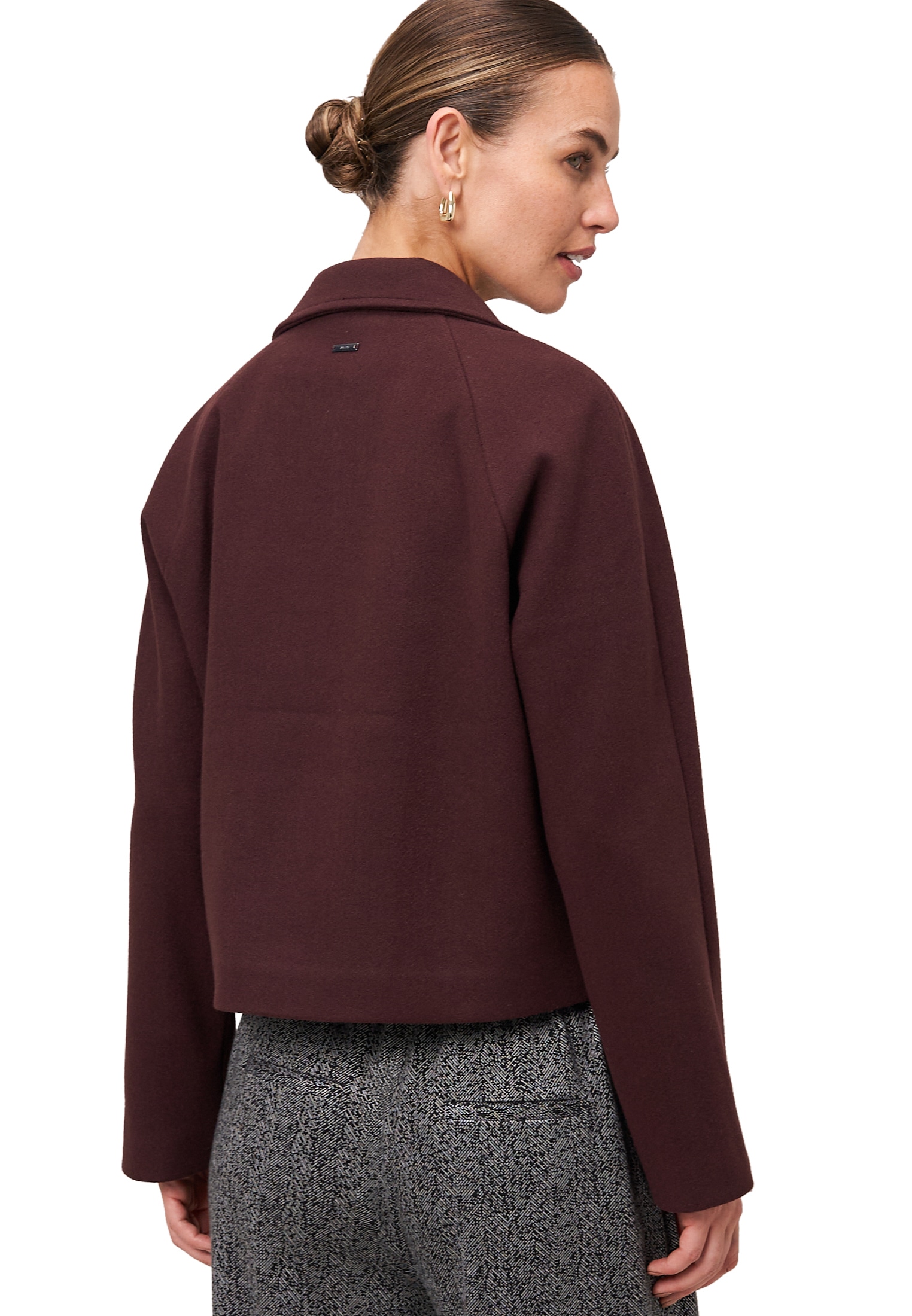 Zero Outdoorjacke »Jacke in Wolloptik«
