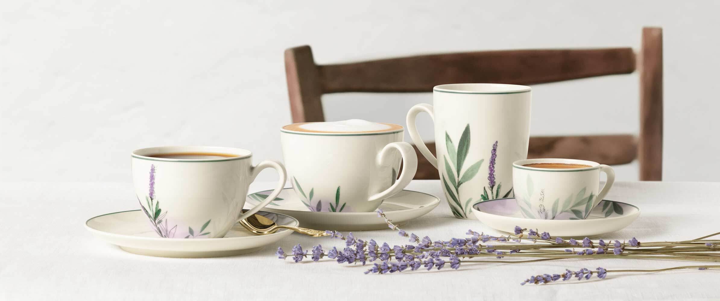Seltmann Weiden Geschirr-Set »Kaffeeservice Savona Provence 18er Set bunt-beige« Spülmaschinenfest, Mikrowellensicher, Ofenfest