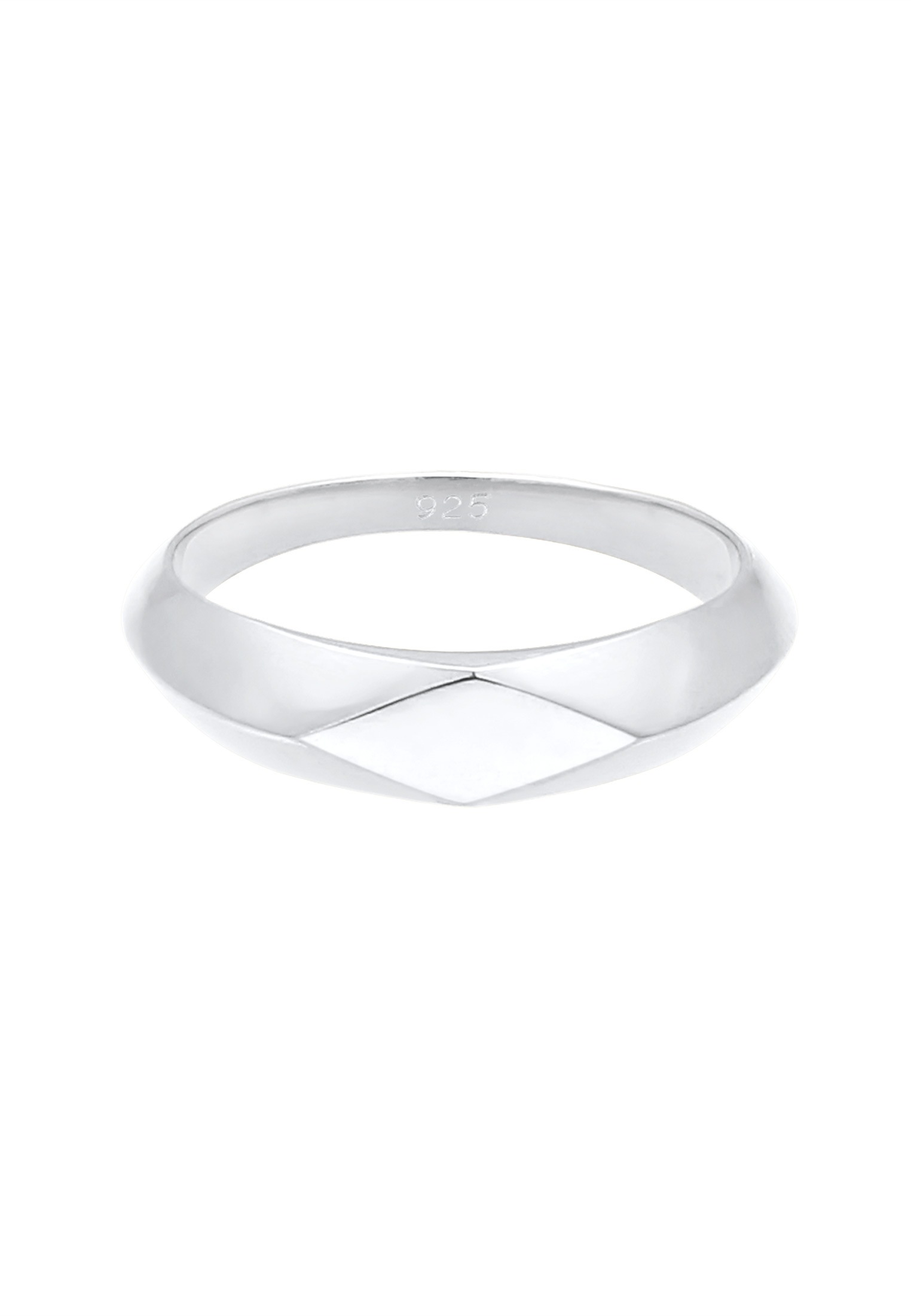Elli Siegelring »Ring Kleiner Siegelring Raute Pinky Ring 925 Silber«