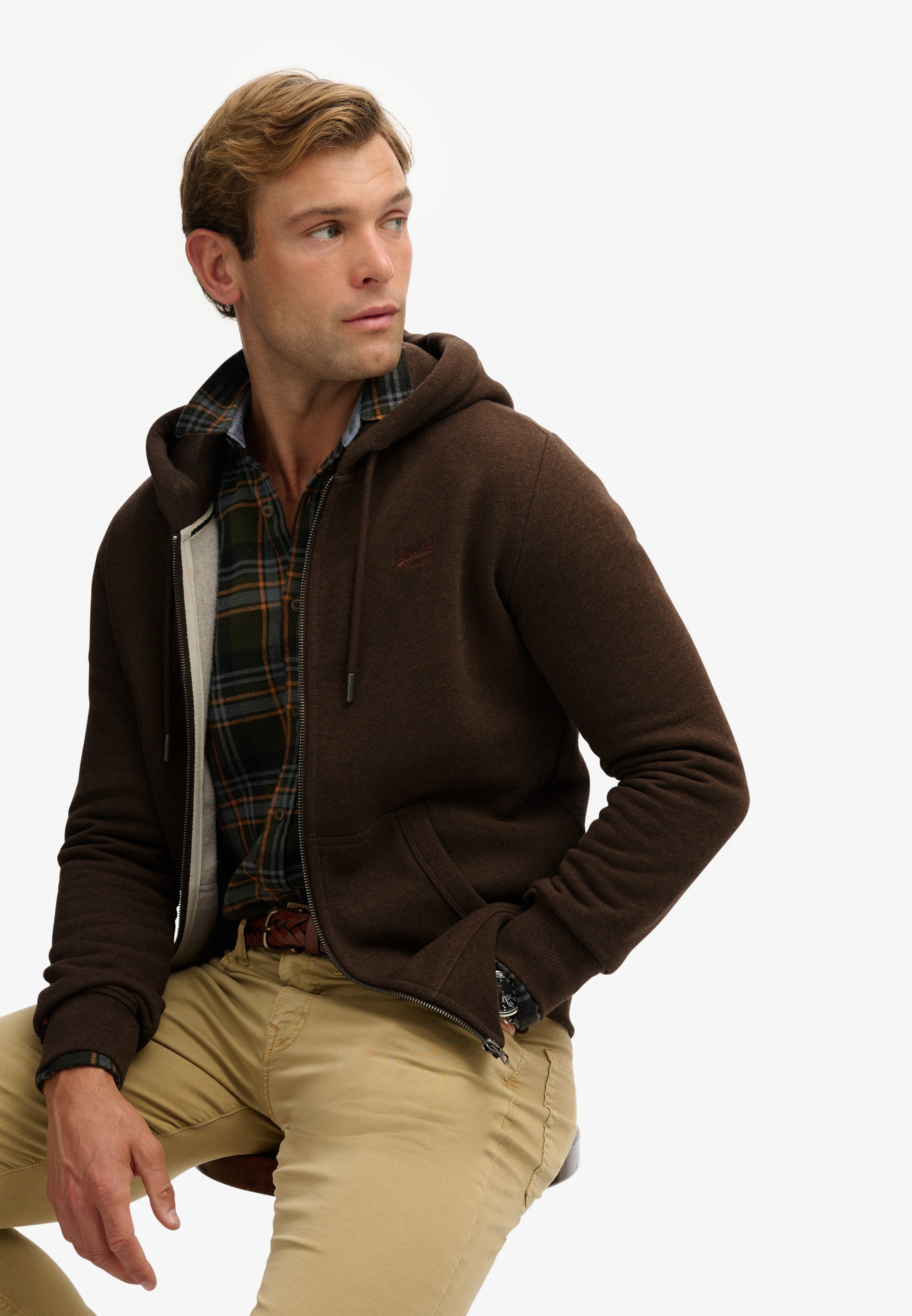 Superdry Kapuzensweatjacke »ESSENTIAL LOGO ZIP HOODIE HB«