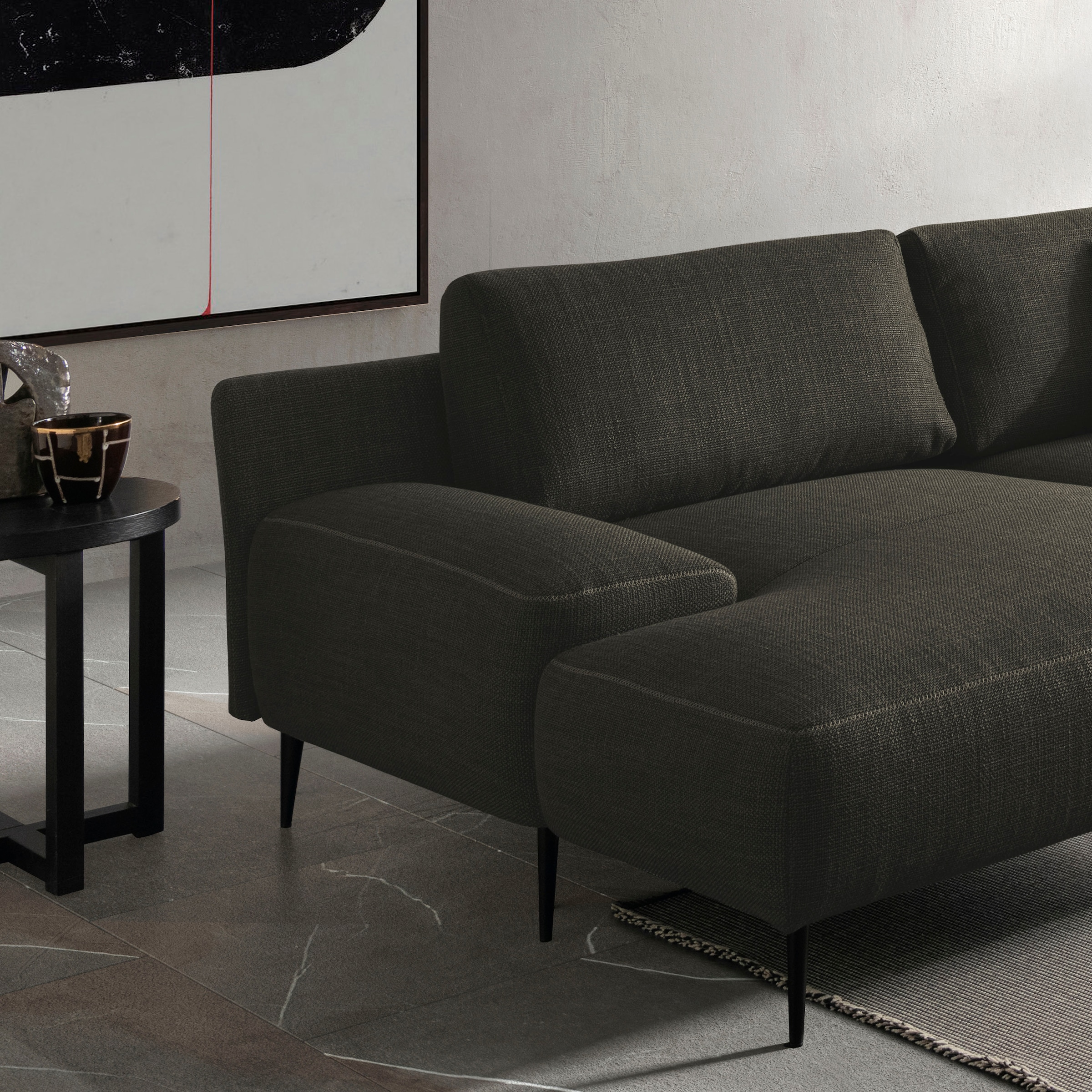 designwerk Ecksofa »Forma L-Form, zeitloses Designsofa mit aktuellem Fuß«, in hochwertiger Verarbeitung & tollem Sitzkomfort