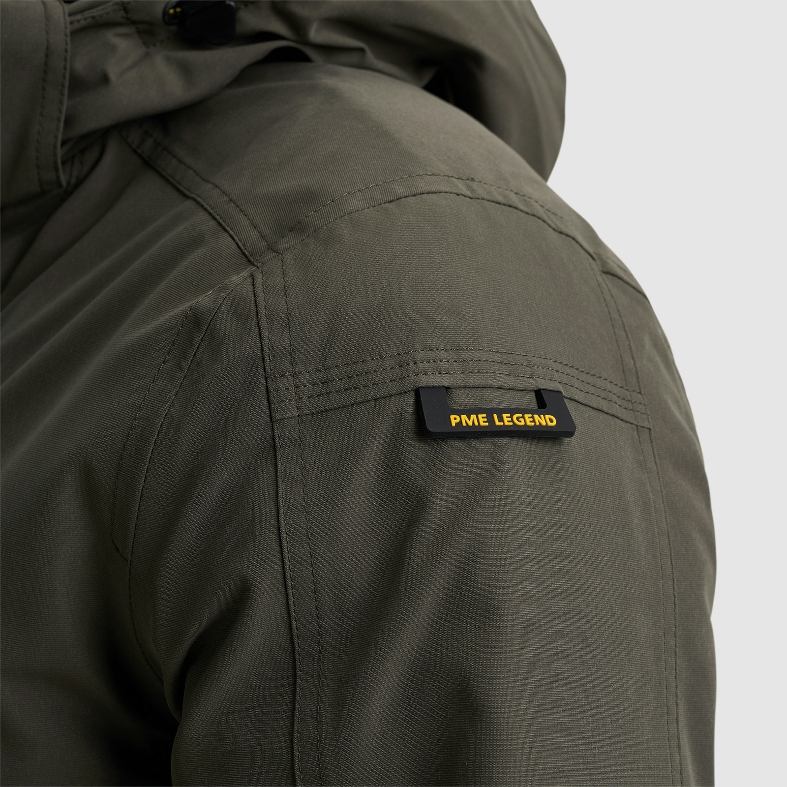 PME LEGEND Outdoorjacke »Semi long jacket STEARPACKER Ottoman«, mit Kapuze, mit Kapuze