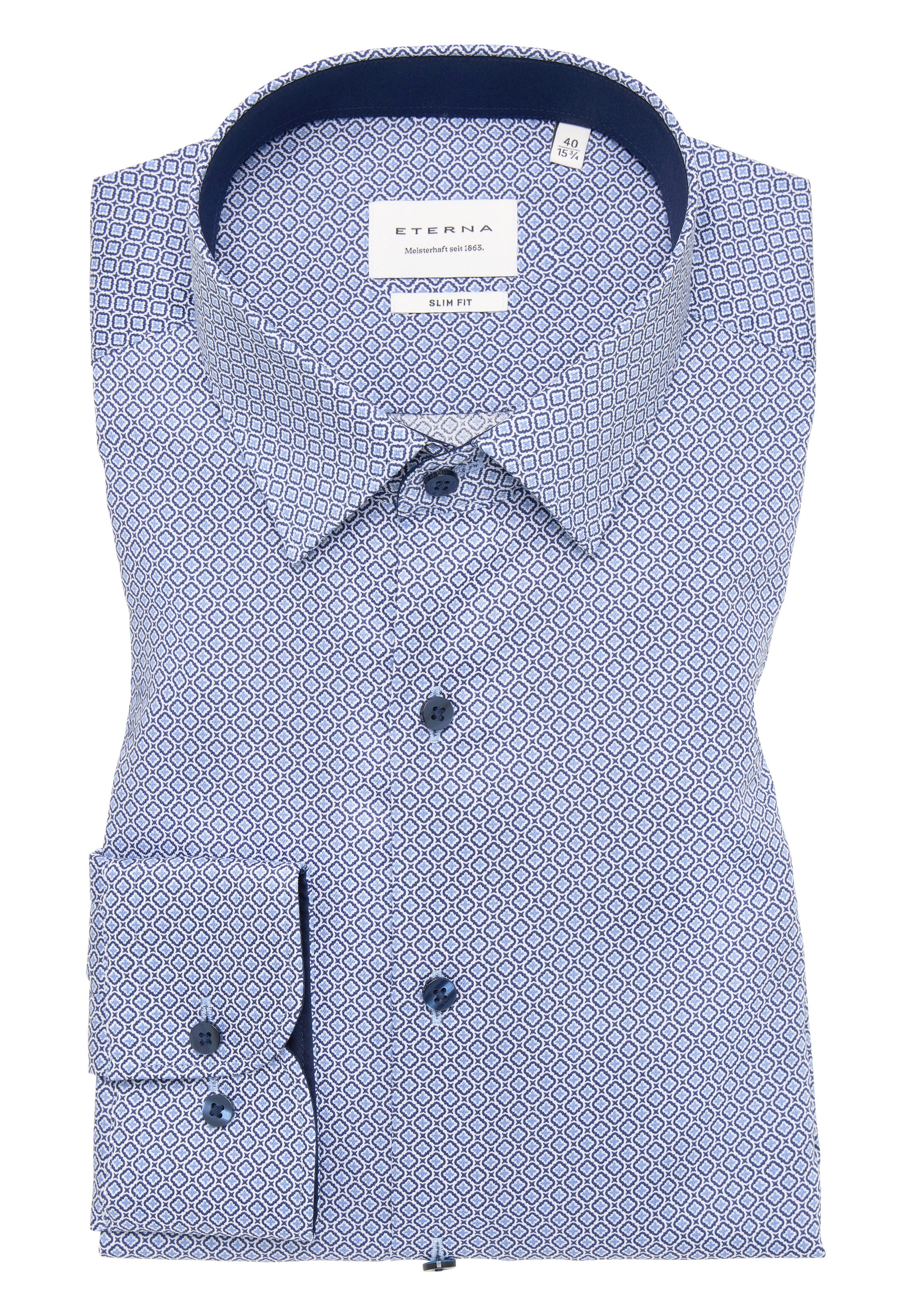 Eterna Langarmhemd »SLIM FIT«, NON IRON (bügelfrei)