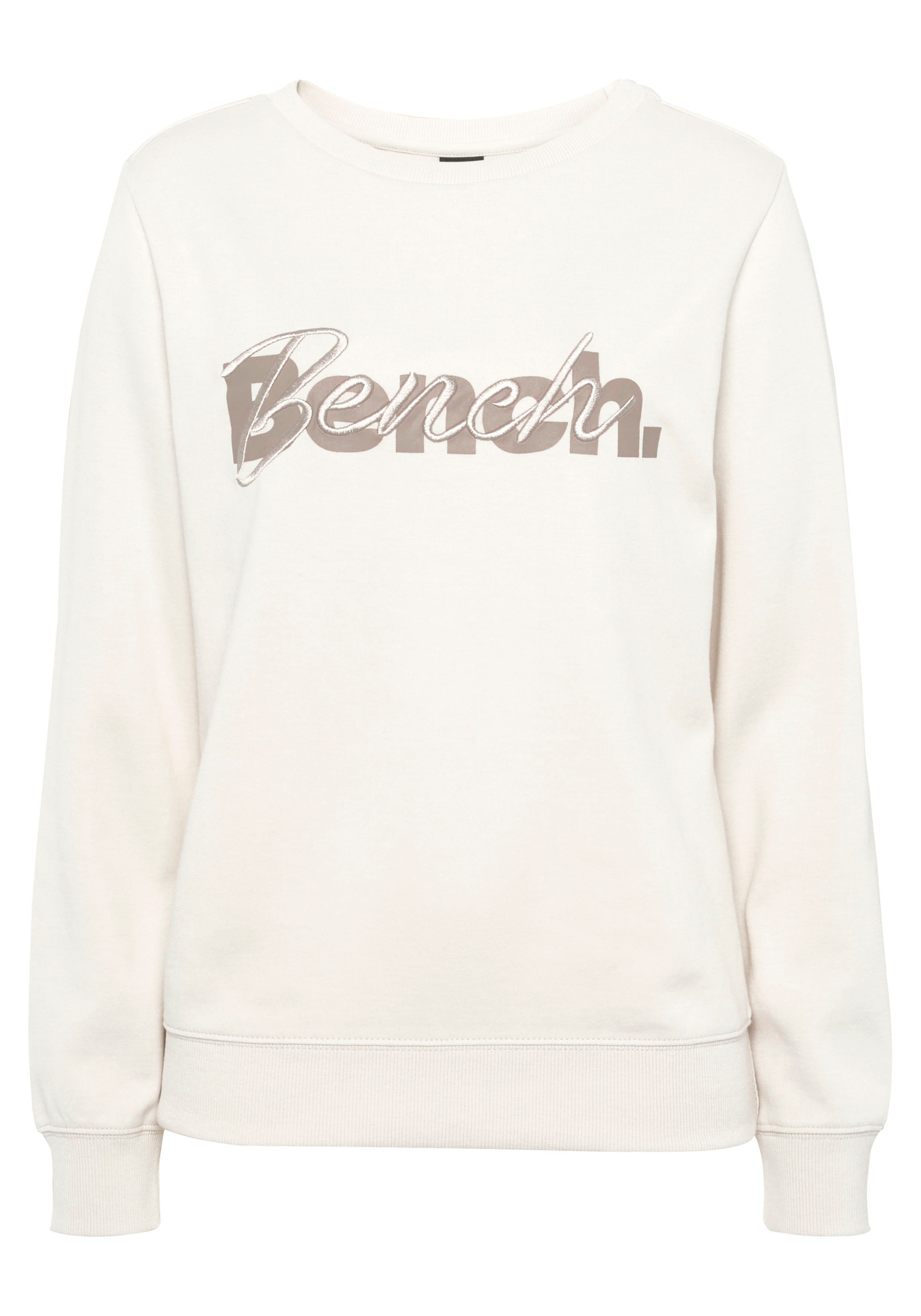 Bench. Loungewear Sweatshirt, mit Logodruck und Stickerei, Loungeanzug