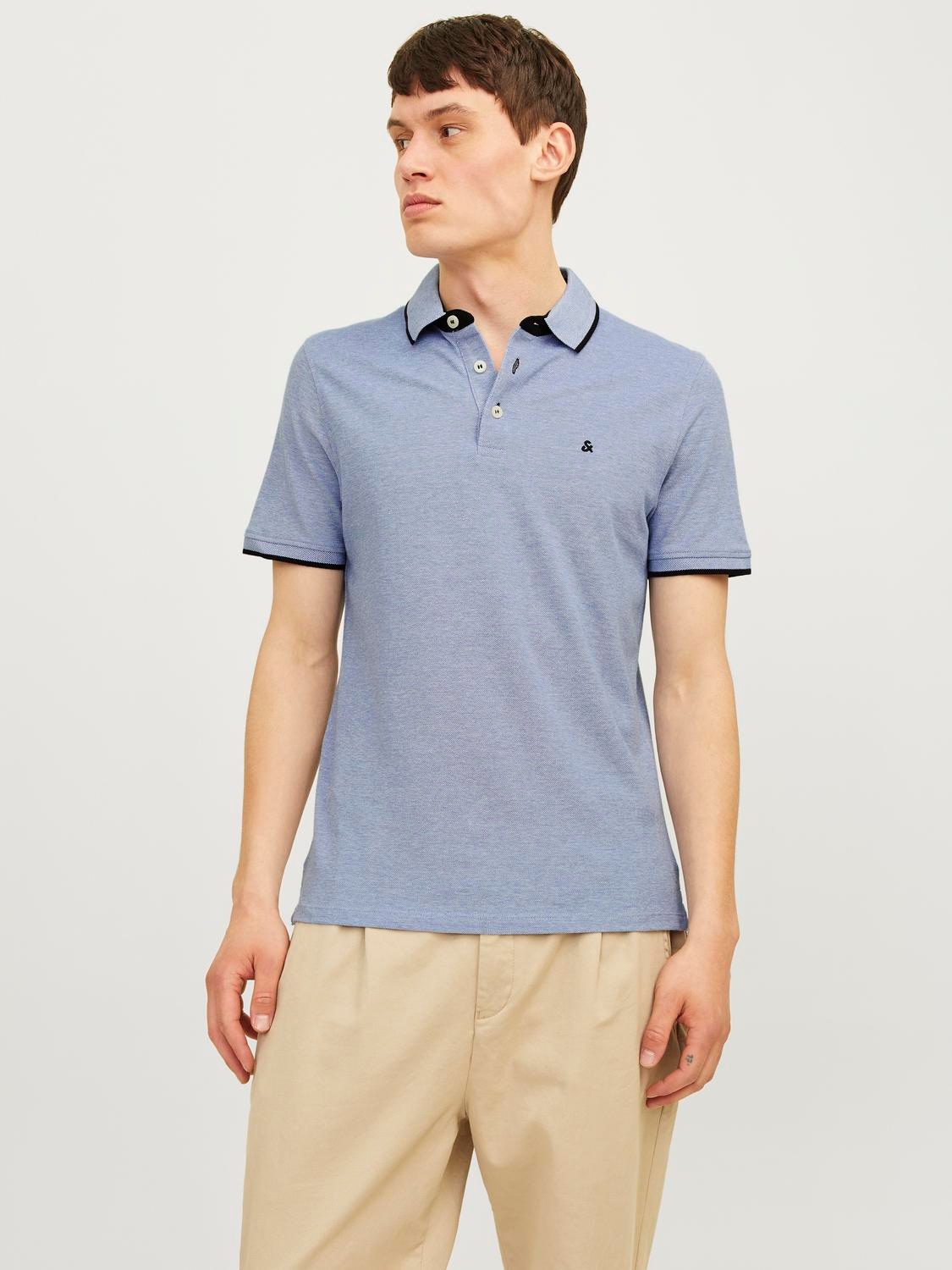 Jack & Jones Poloshirt »JJEPAULOS POLO SS 2PK MP NOOS«, (Packung, 2 tlg., 2er-Pack)