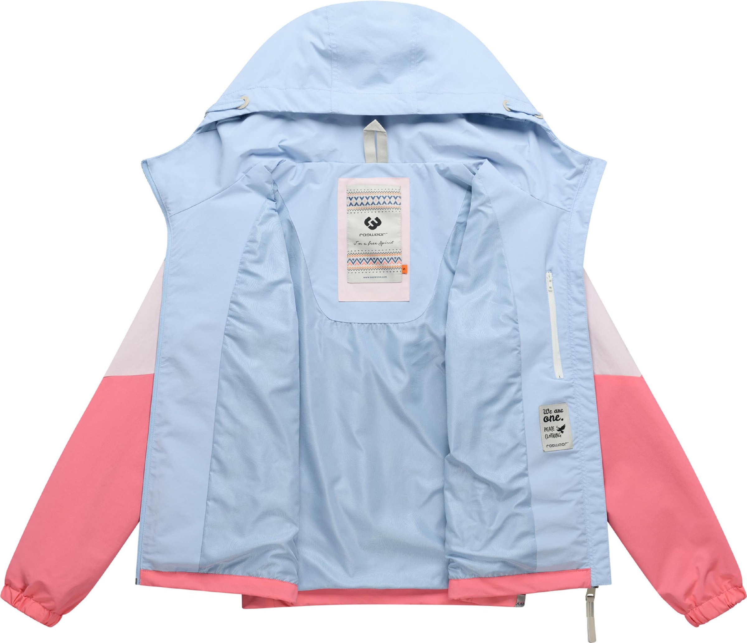 Ragwear Funktionsjacke »Übergangsjacke Rochele« mit Kapuze wasserdichte Damen Übergangsjacke mit großer Kapuze