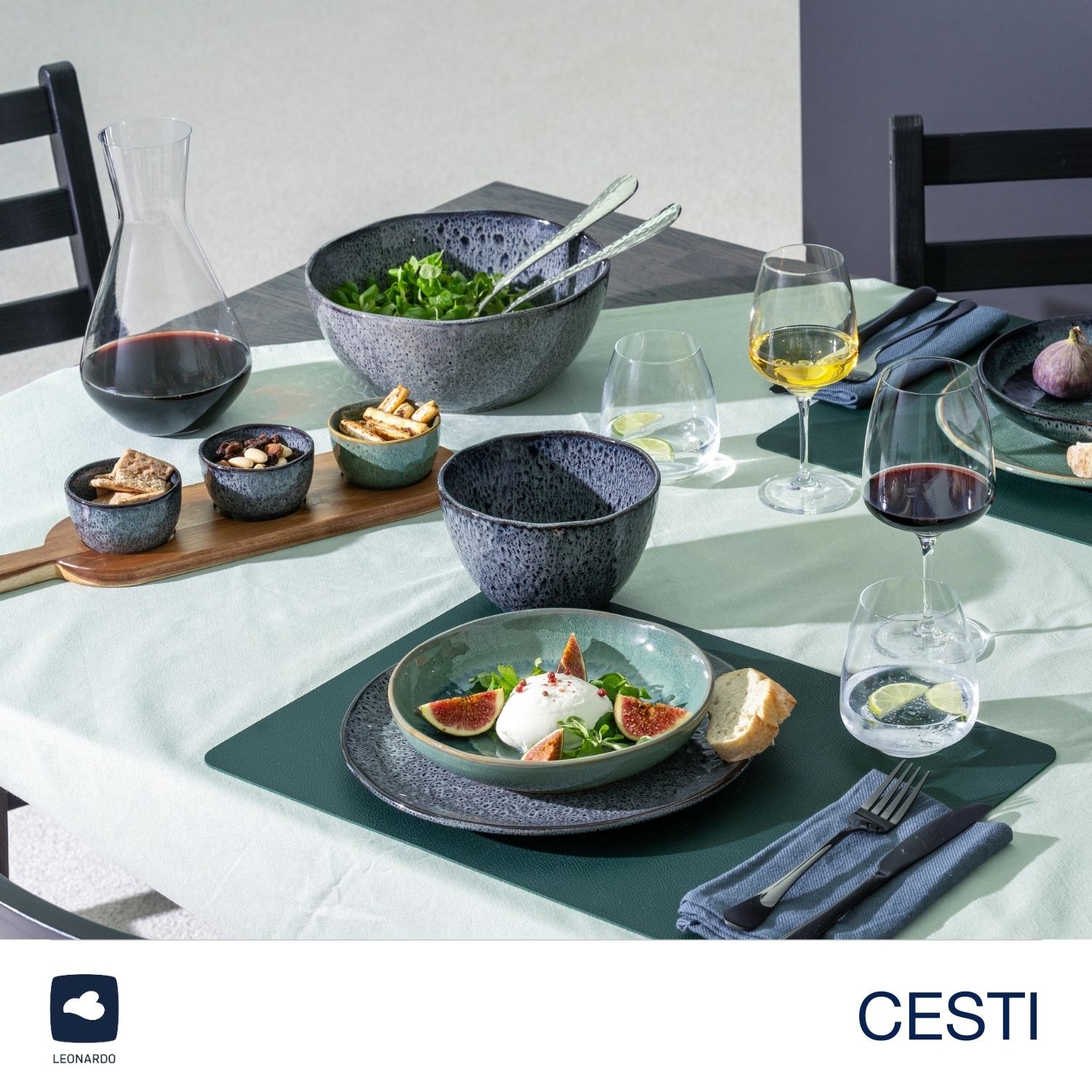 LEONARDO Gläser-Set »Trinkgläser CESTI + Poliertuch« 6 Trinkgläser mit Poliertuch