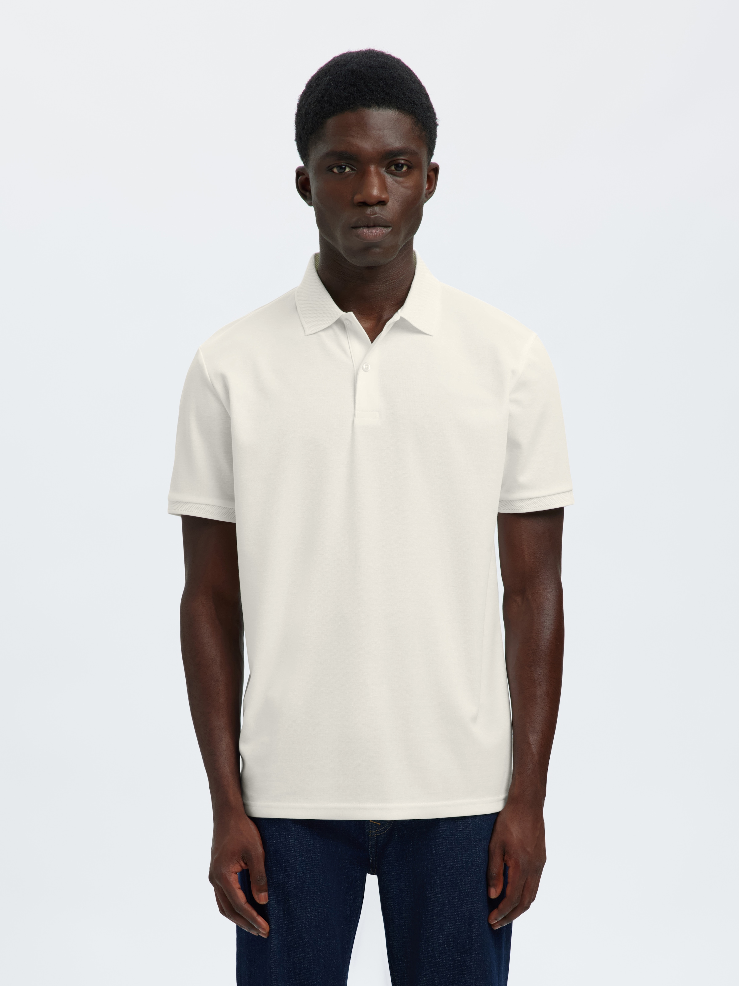 SELECTED Poloshirt »SLHFAVE BUTTON SS POLO NOOS« Baumwollmischung, regular fit