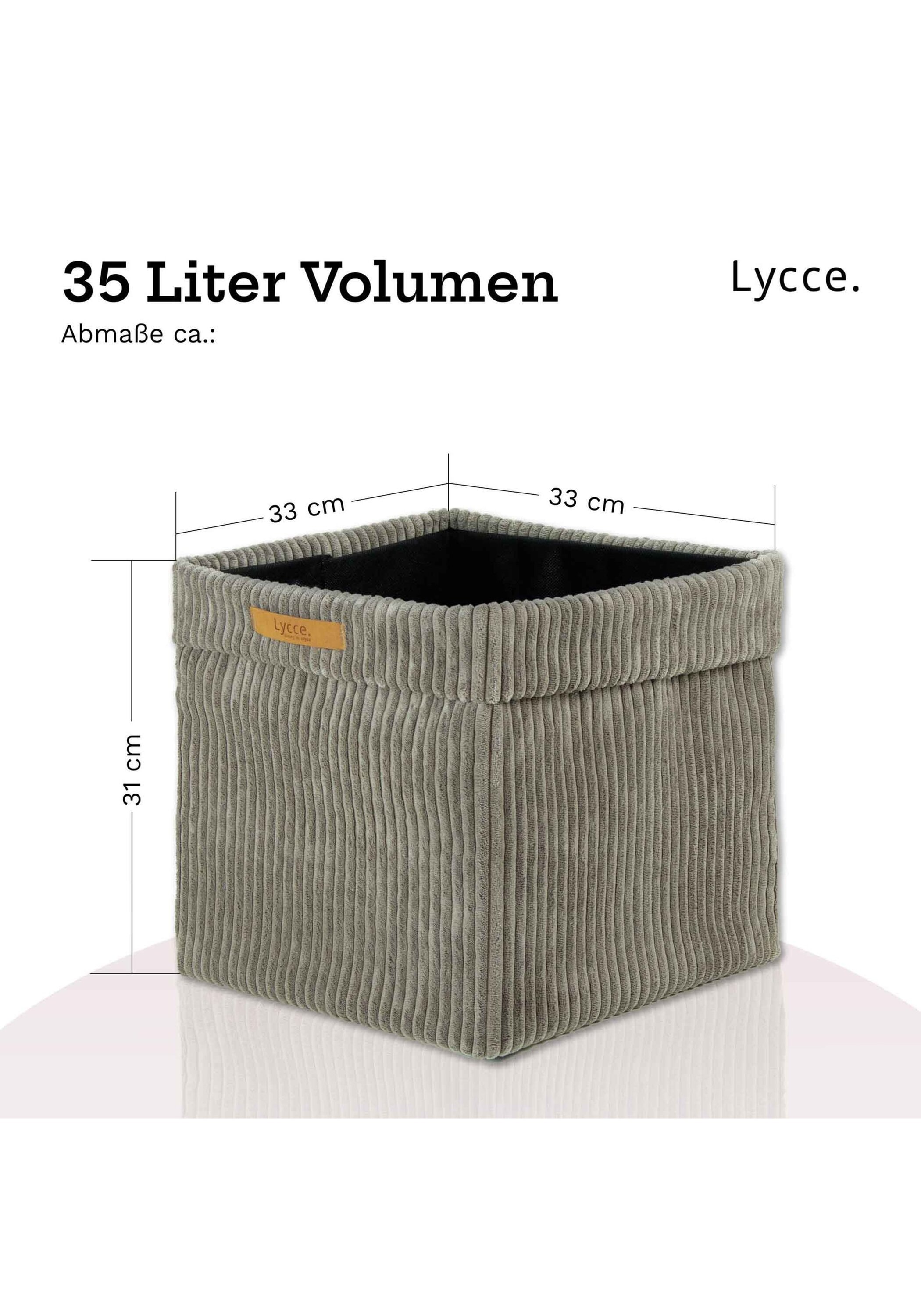 Lycce Aufbewahrungsbox »Aufbewahrungskorb Faltbare Aufbewahrungsbox Cord 2P 2er Pack«