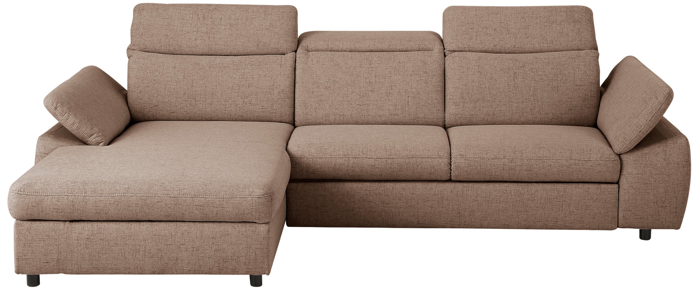 Home affaire Ecksofa »Mauritius L-Form«, mit Kopfteil- und Armlehnverstellung, mit Bettfunktion und Bettkasten