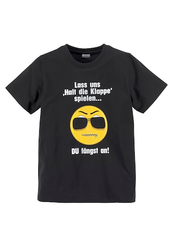KIDSWORLD T-Shirt »LASS UNS: HALT DIE KLAPPEN! SPIELEN«, Spruch kaufen