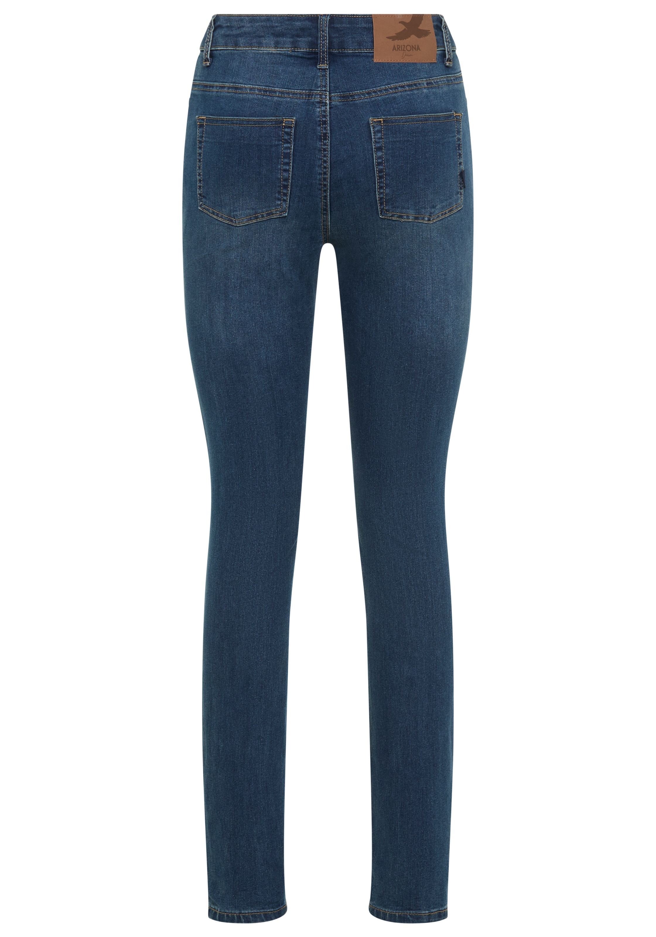 Arizona Bootcut-Jeans »Bund mit seitlichem Gummizugeinsatz«, hohe Leibhöhe, Bootcut, mit Stretch, klassischer 5-Pocket-Style