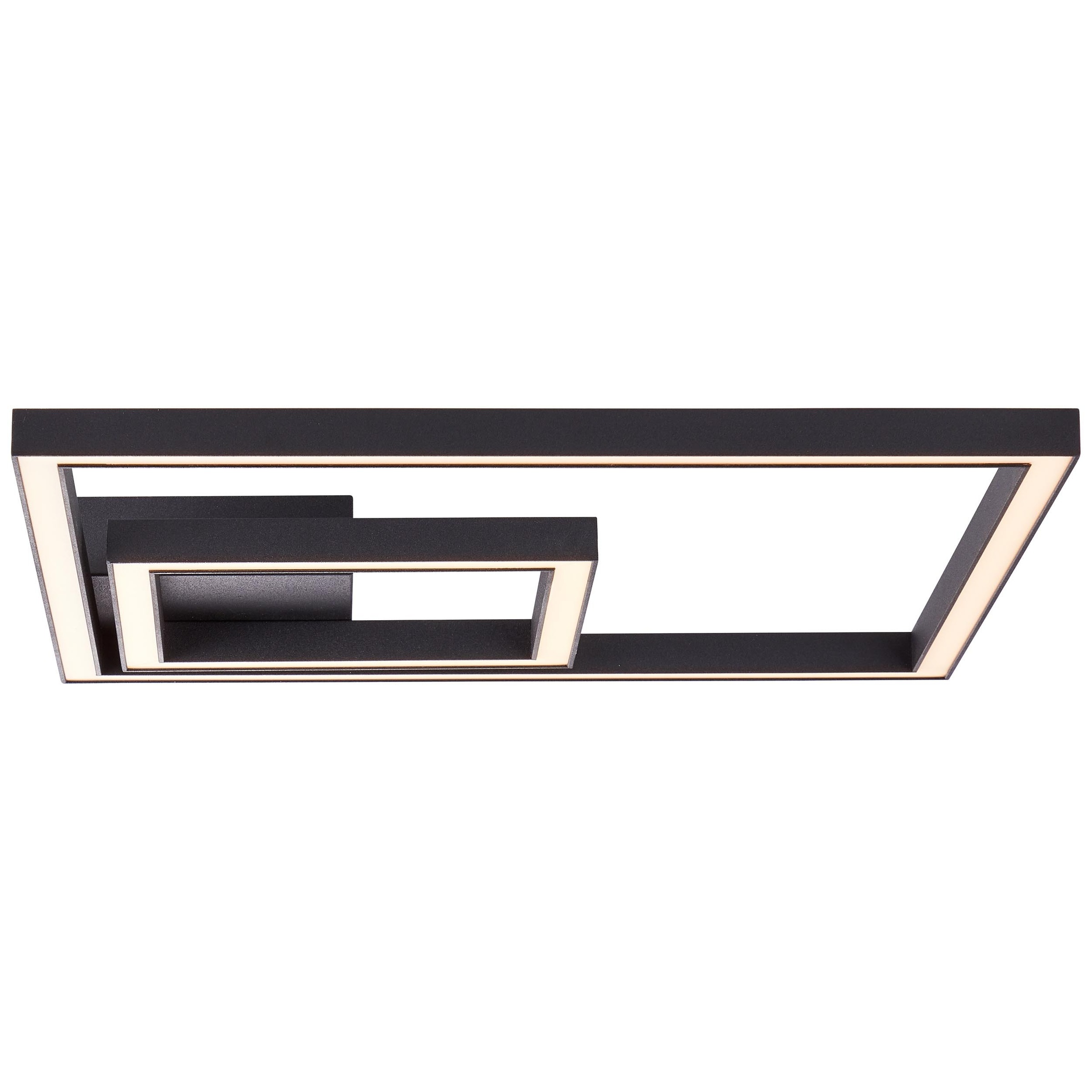 Brilliant Leuchten Deckenleuchten, Warmweiß, Quon LED Wand- und Deckenleuchte 40x40cm schwarz