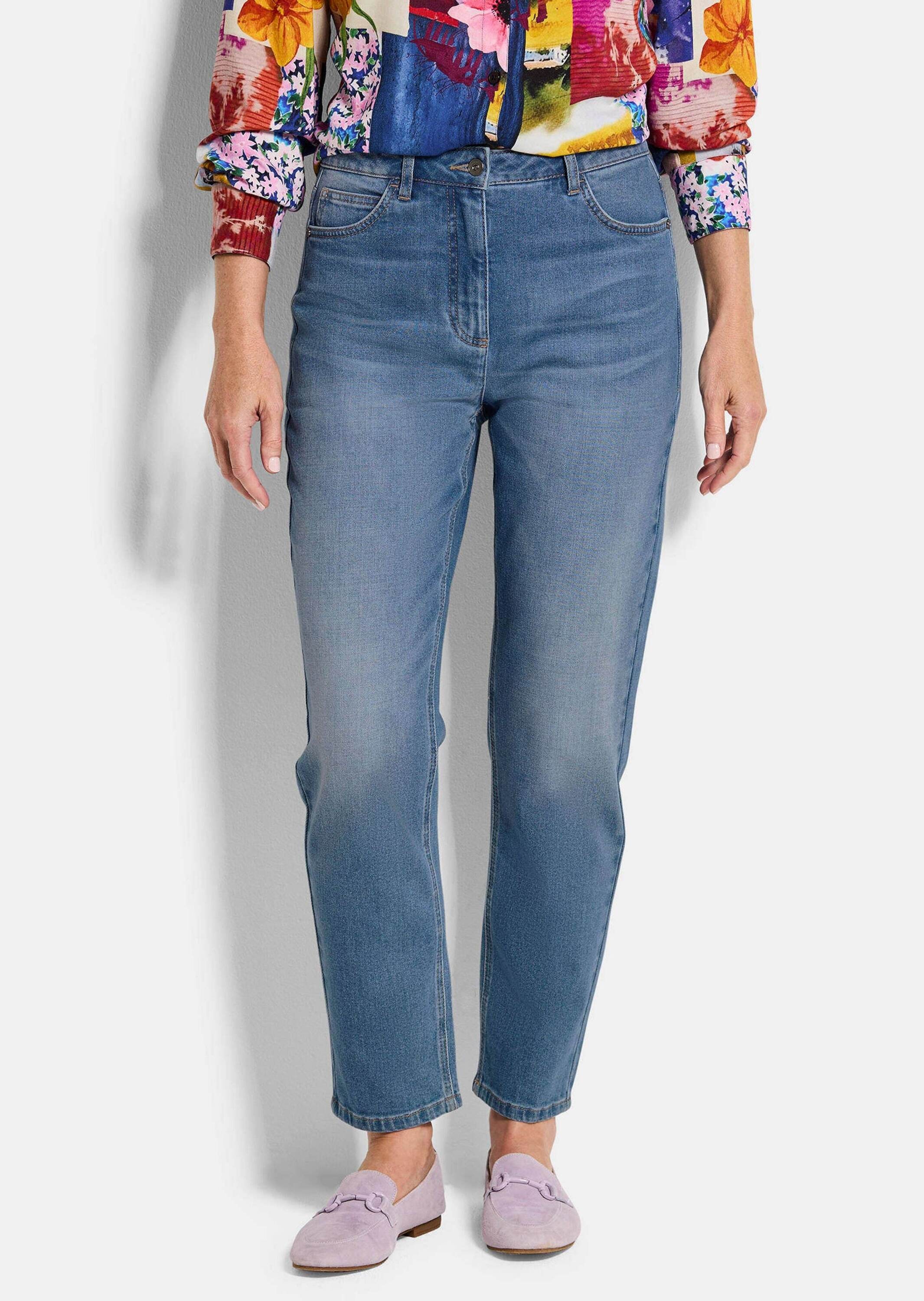 GOLDNER Regular-fit-Jeans »Baumwoll-Stretch Mom Jeans SARA« stretchbequeme Quälität