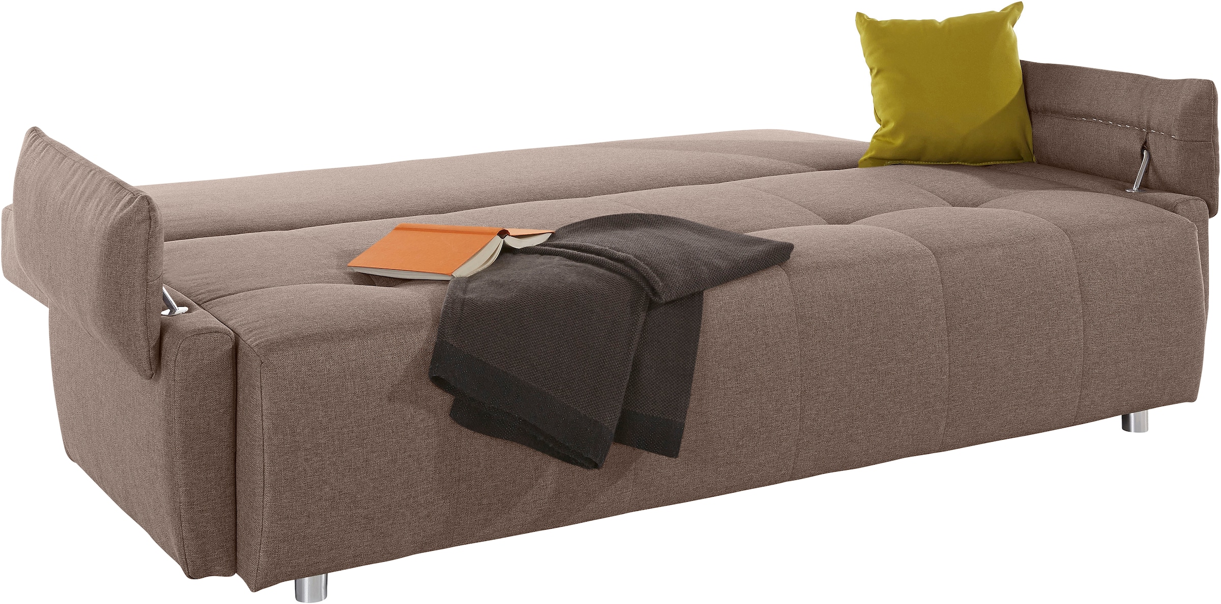 COLLECTION AB Schlafsofa »Funtastic«, mit Federkern, Bettfunktion, inklusive 2 Rücken- und 1 Zierkissen