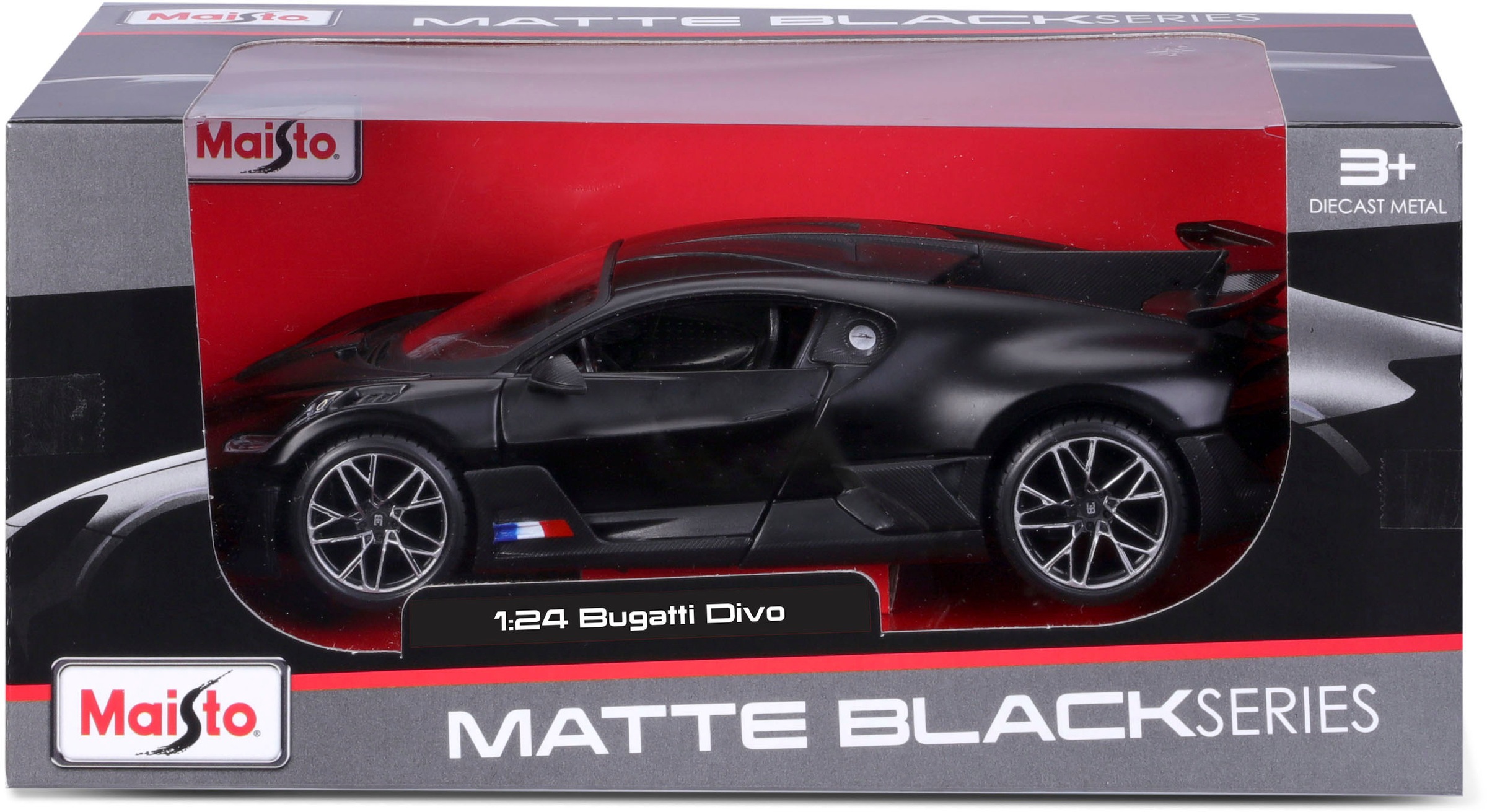 Maisto® Sammlerauto »1:24 Bugatti Divo, mattschwarz«, 1:24