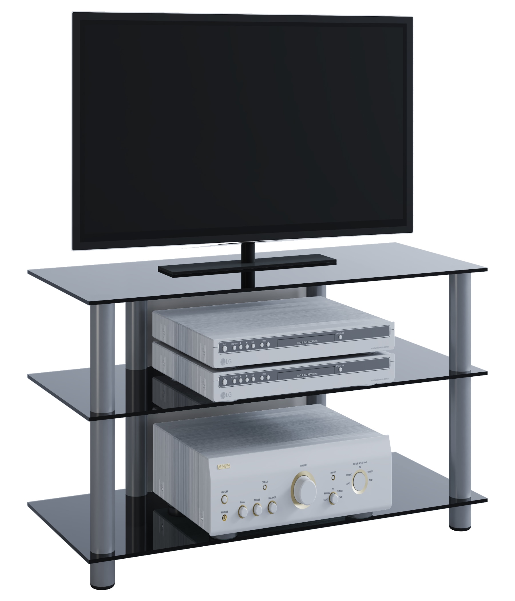 VCM TV-Board »VCM TV Möbel | Lowboard | Kabelführung | Maße H. 45 x B. 59 x T. 48 cm | Fernseh Möbel - Sindas«, (VCM Netasa)