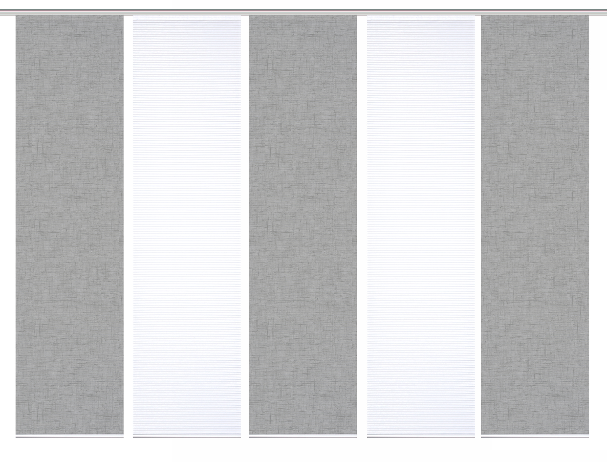 HOME in green Schiebegardine »ESTRA« Paneelwagen 5 Stk. tlg. SET DIGITALDRUCK,BAMBUSOPTIK RECYCELT