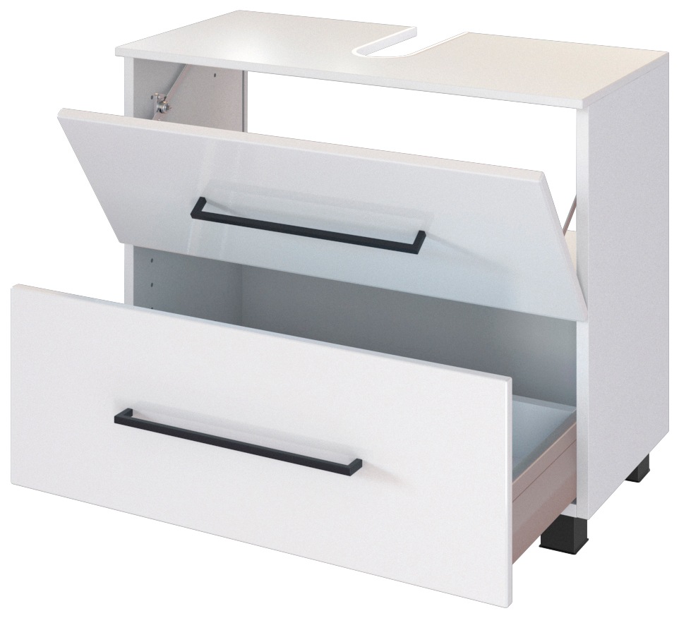 welltime Waschbeckenunterschrank »Luena«, Breite 70 cm, mit Siphonausschnitt