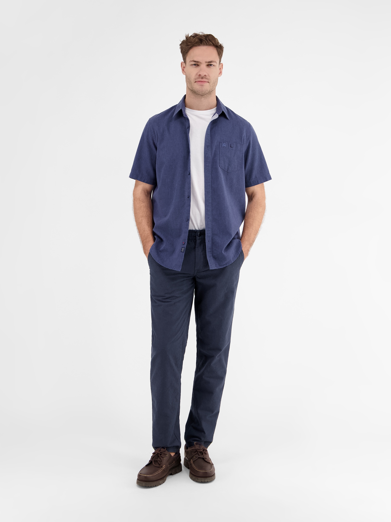 LERROS Chinohose »Sommerliche Chino mit Leinenanteil, RELAX FIT«