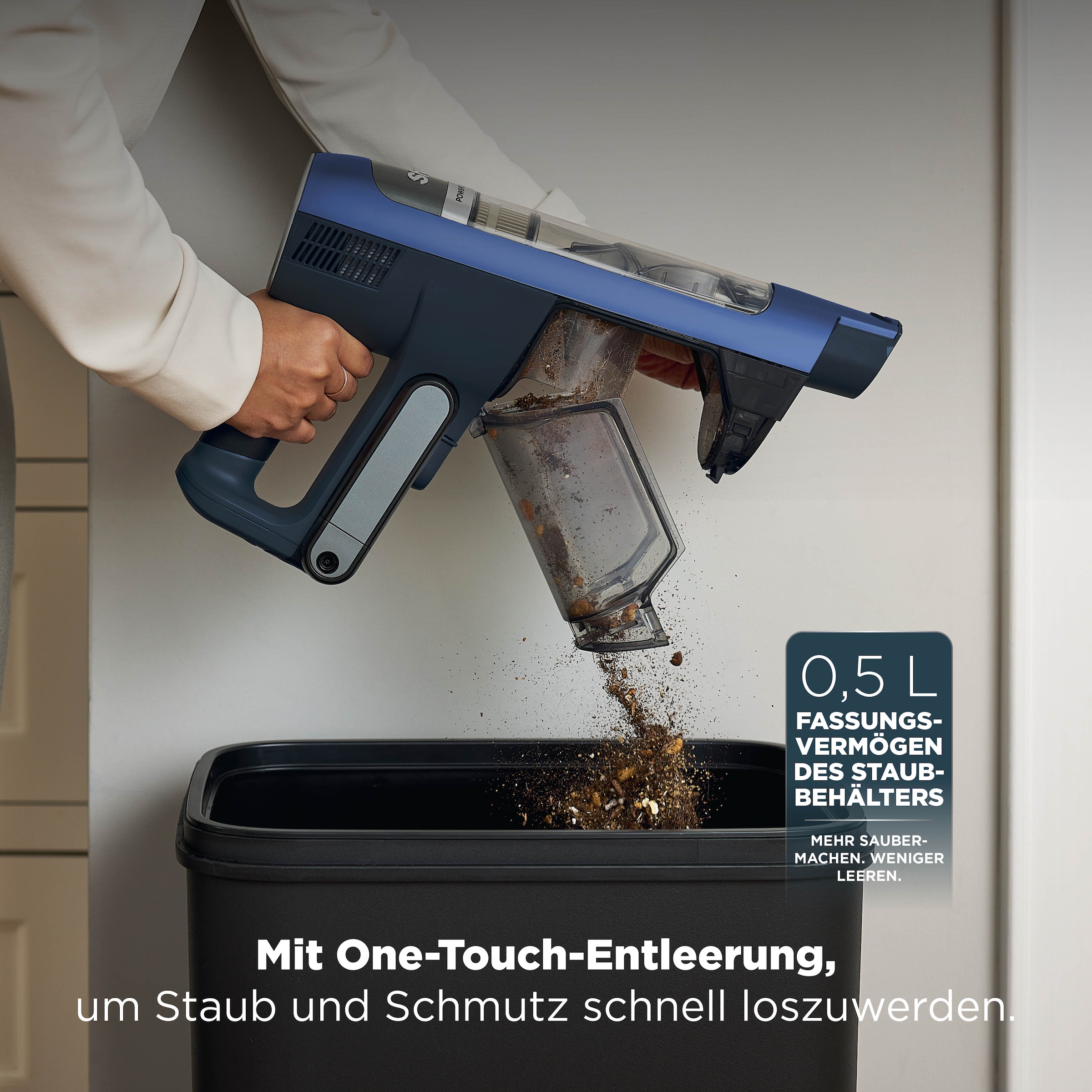 Shark Akku-Hand-und Stielstaubsauger »Shark PowerDetect Speed Pet Pro Clean and Empty IA3241EUT« Reveal-Technologie:, Flexology