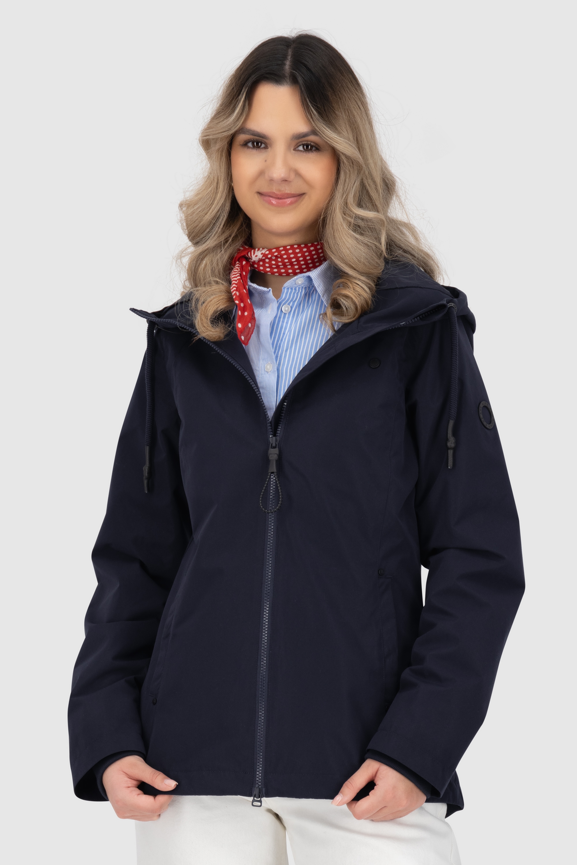 Alife & Kickin Outdoorjacke »LilouAKA« mit Kapuze mit Kapuze und in figurbetontem Fit