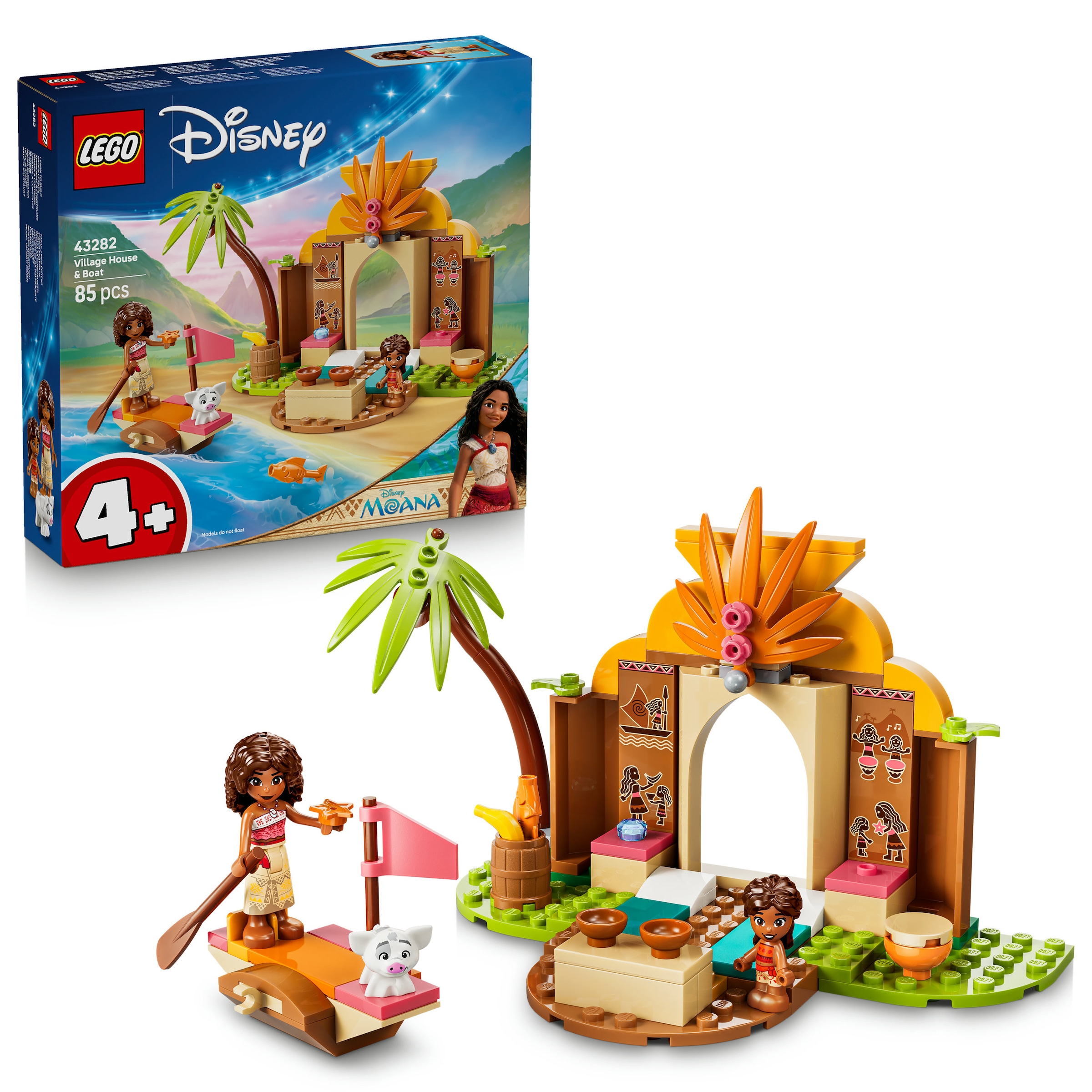 LEGO® Konstruktionsspielsteine »Vaianas Hütte und Boot (43282), LEGO Disney Princess« Made in Europe