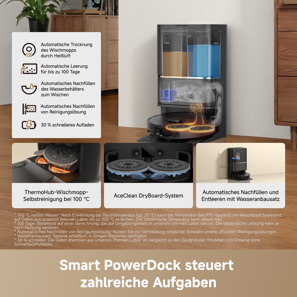 Dreame Saugroboter »L50 Ultra AE« Basisstation, App-Steuerung