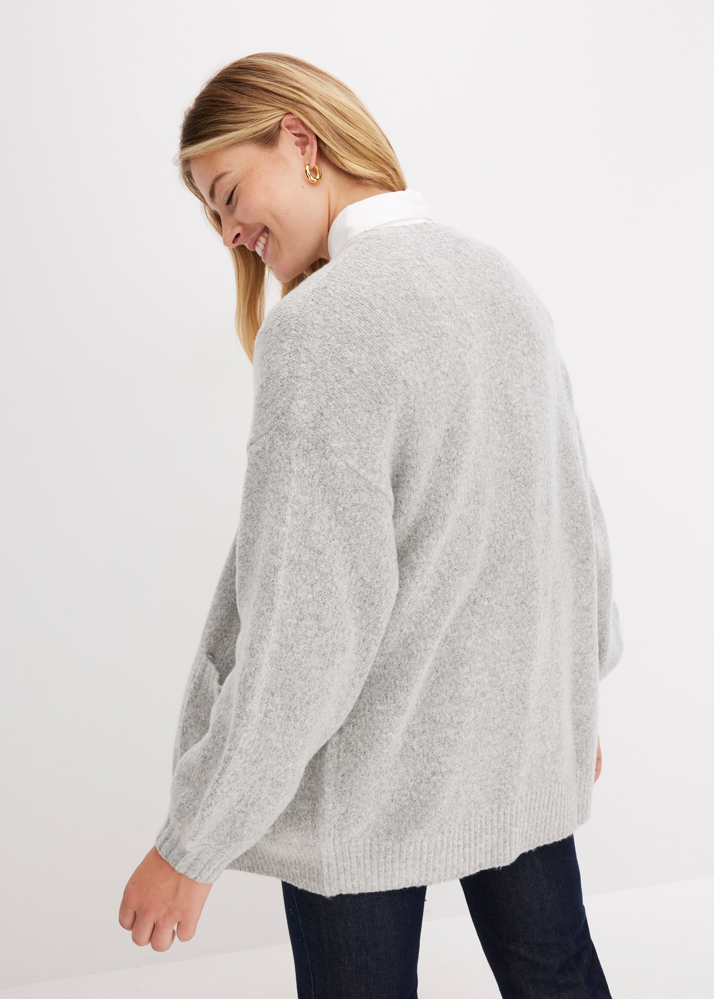 bonprix Strickjacke »Oversize-Strickjacke« Oversize-Strickjacke