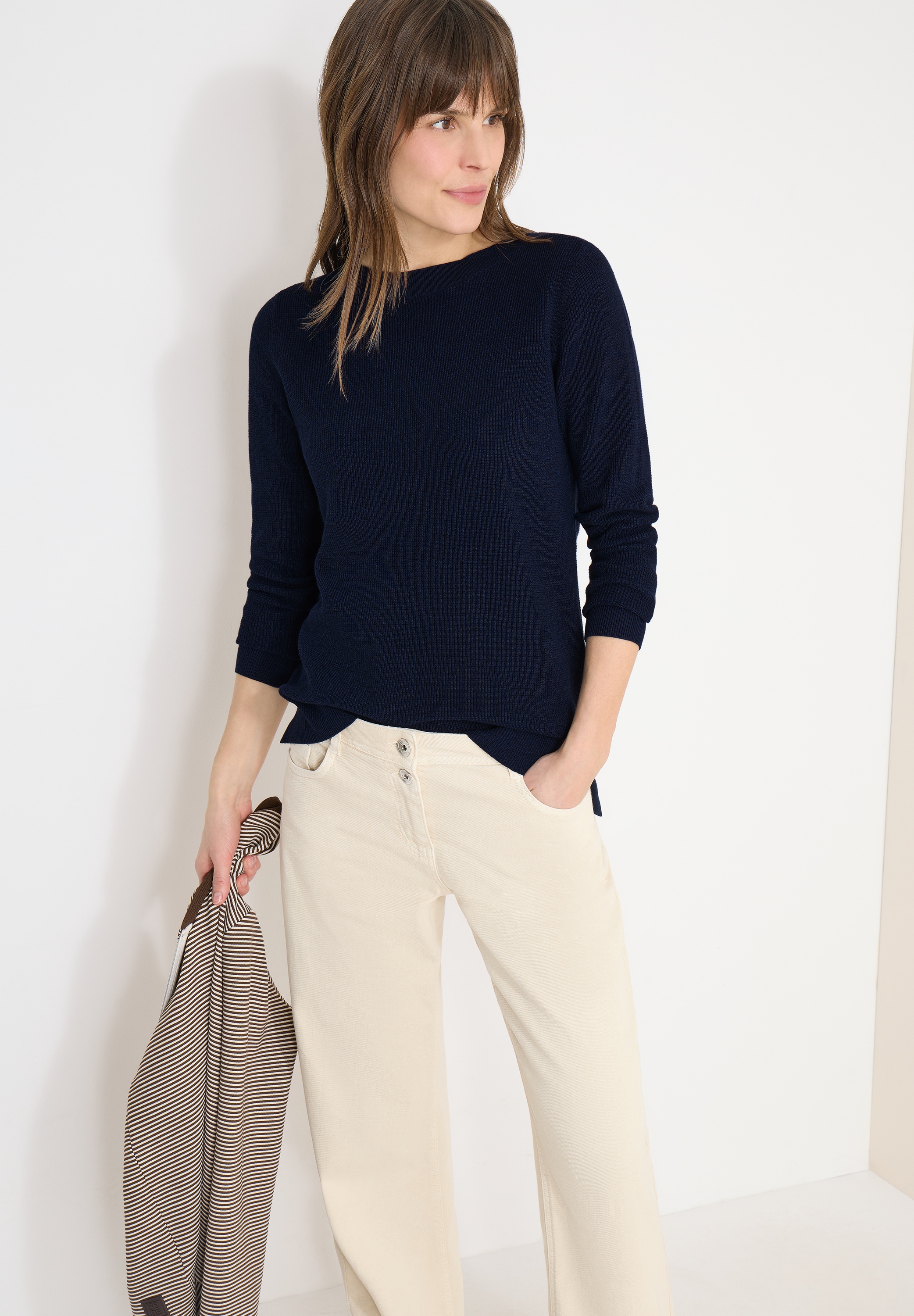 Cecil Strickpullover mit U-Boot-Ausschnitt